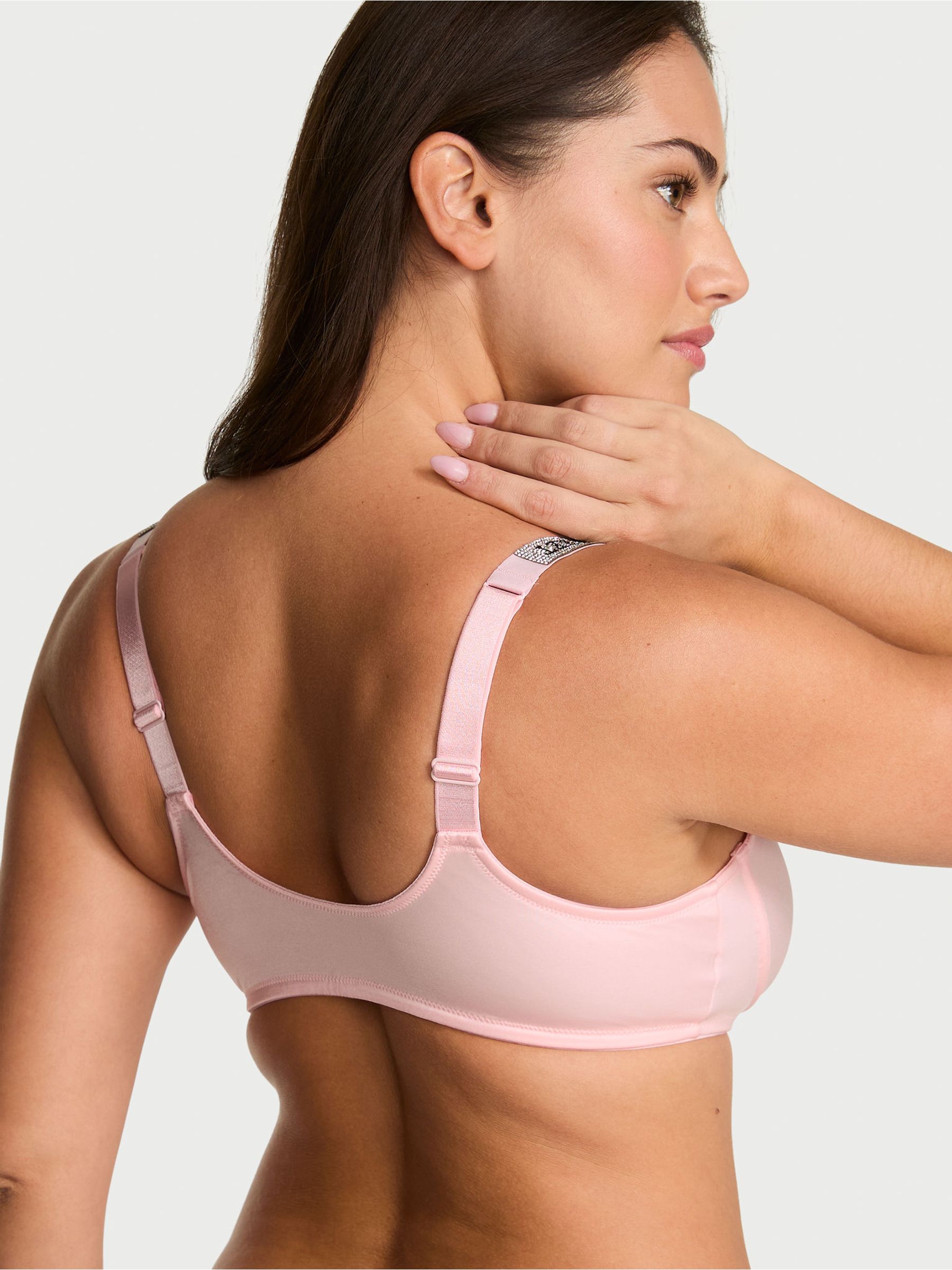 Angel Pink Shine Strap Scoop Bralette - Image 2 of 2