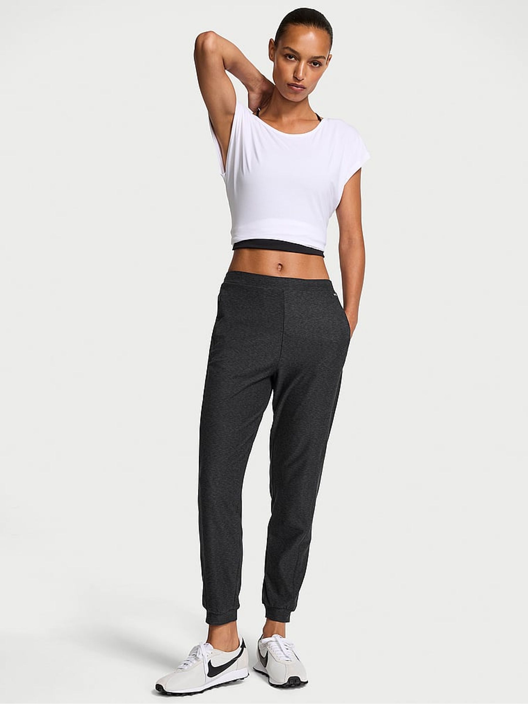 Heather Grey Onyx LUXMarl™ Joggers - Image 1 of 2