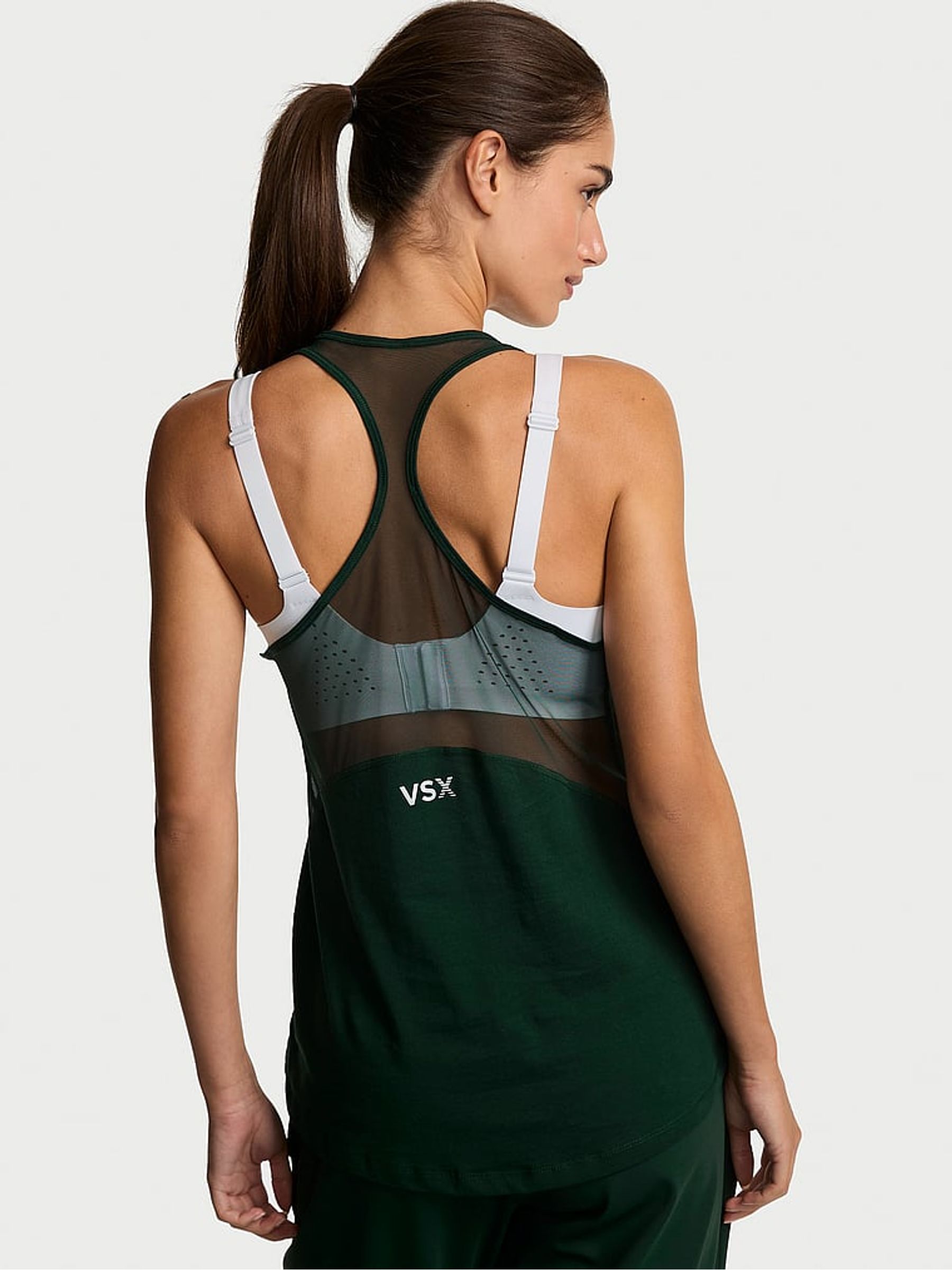 Cilantro Green Racerback Mesh Tank Top - Image 2 of 3