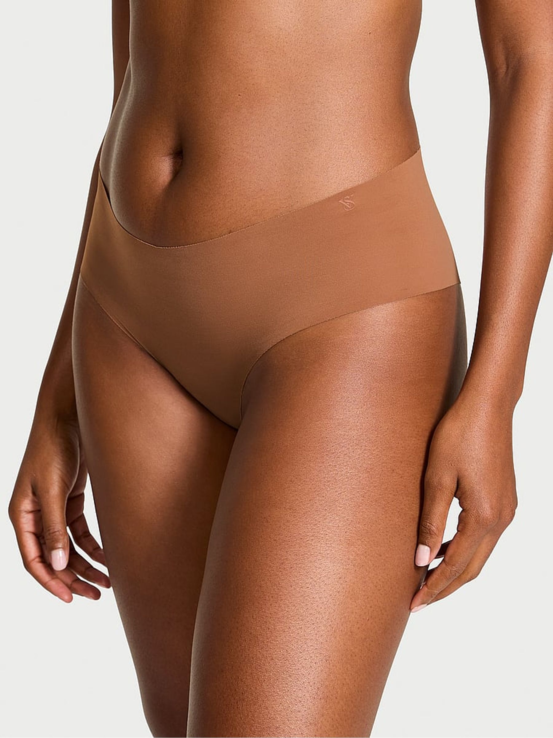 Caramel Nude Cheeky Print Knickers - Image 1 of 2