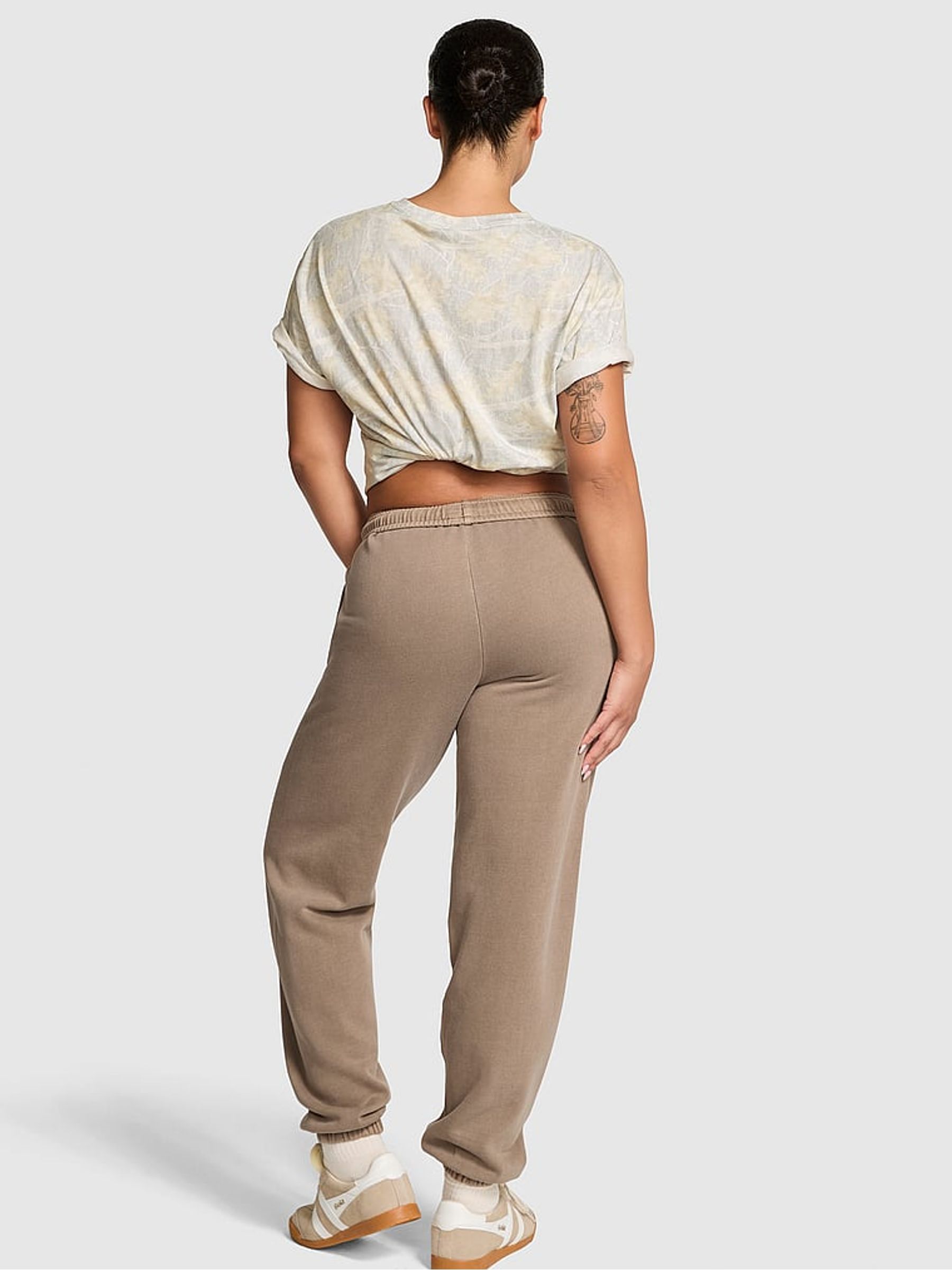 Iced Coffee Brown Fleece Joggers - Image 2 of 2 Iced Coffee Brown Fleece Joggers - Image 2 of 2