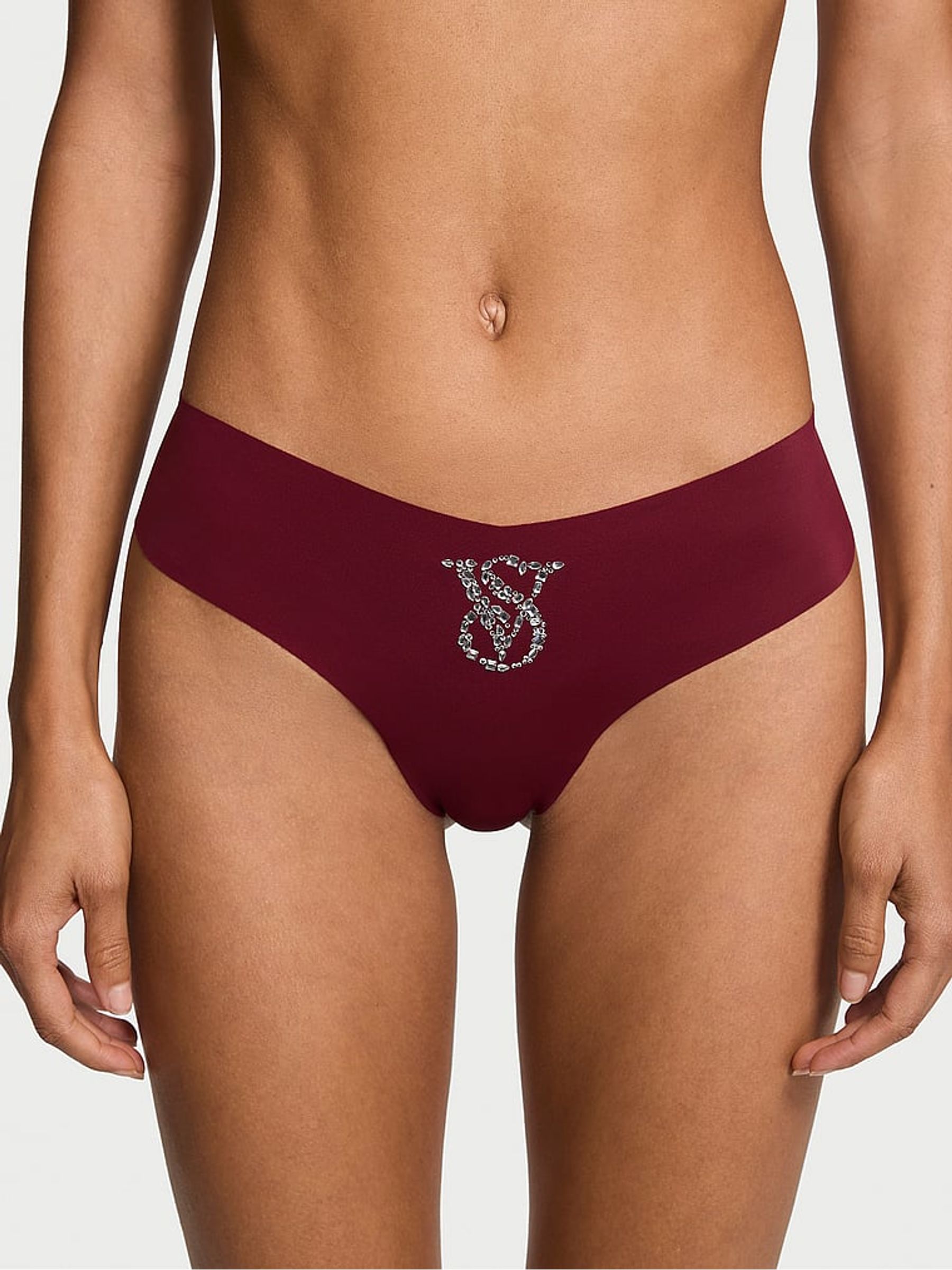 Sangria Red Thong Knickers - Image 1 of 2 Sangria Red Thong Knickers - Image 1 of 2