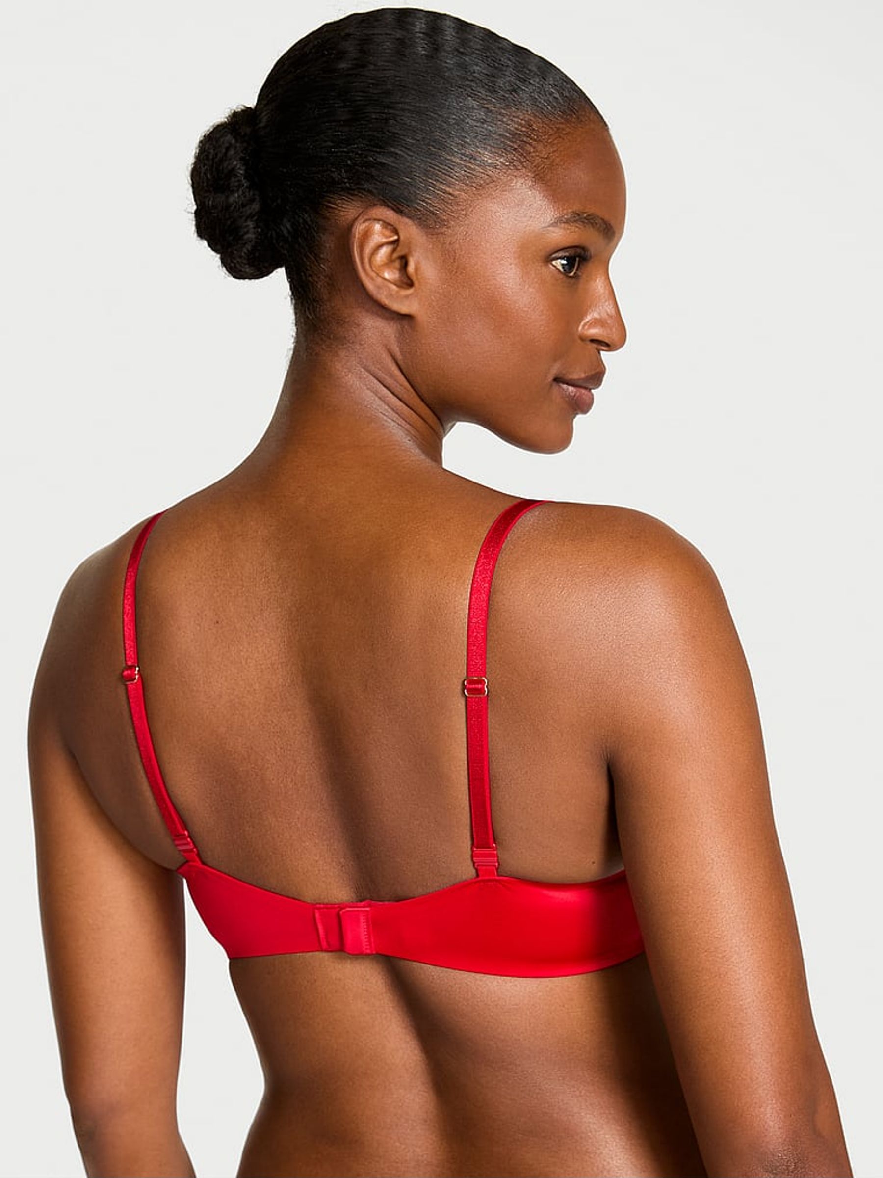 Lipstick Red Lightly Lined Demi Bra - Image 2 of 2