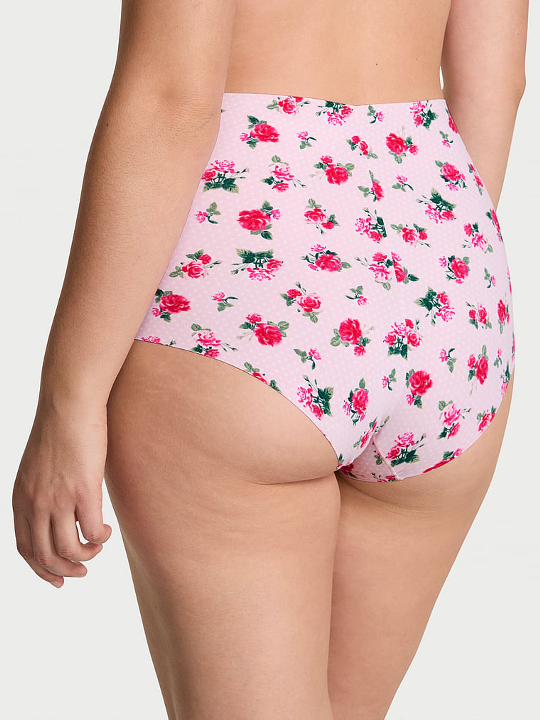 Angel Pink Floral Brief Knickers - Image 2 of 2 Angel Pink Floral Brief Knickers - Image 2 of 2
