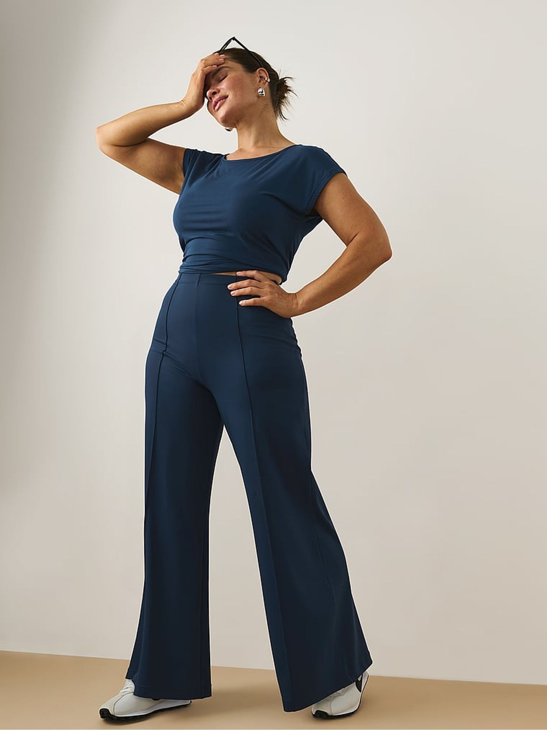 Impact Blue Elevate™ Ultra Wide Leg Trousers - Image 3 of 4