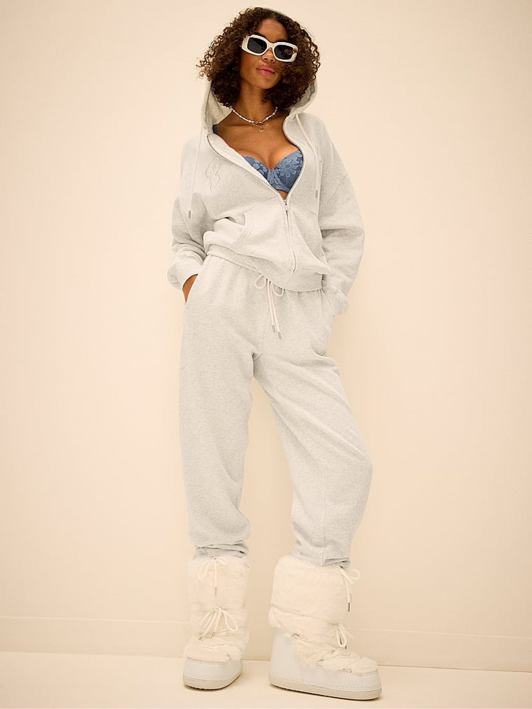 Heather Snow White Hoodie - Image 3 of 4