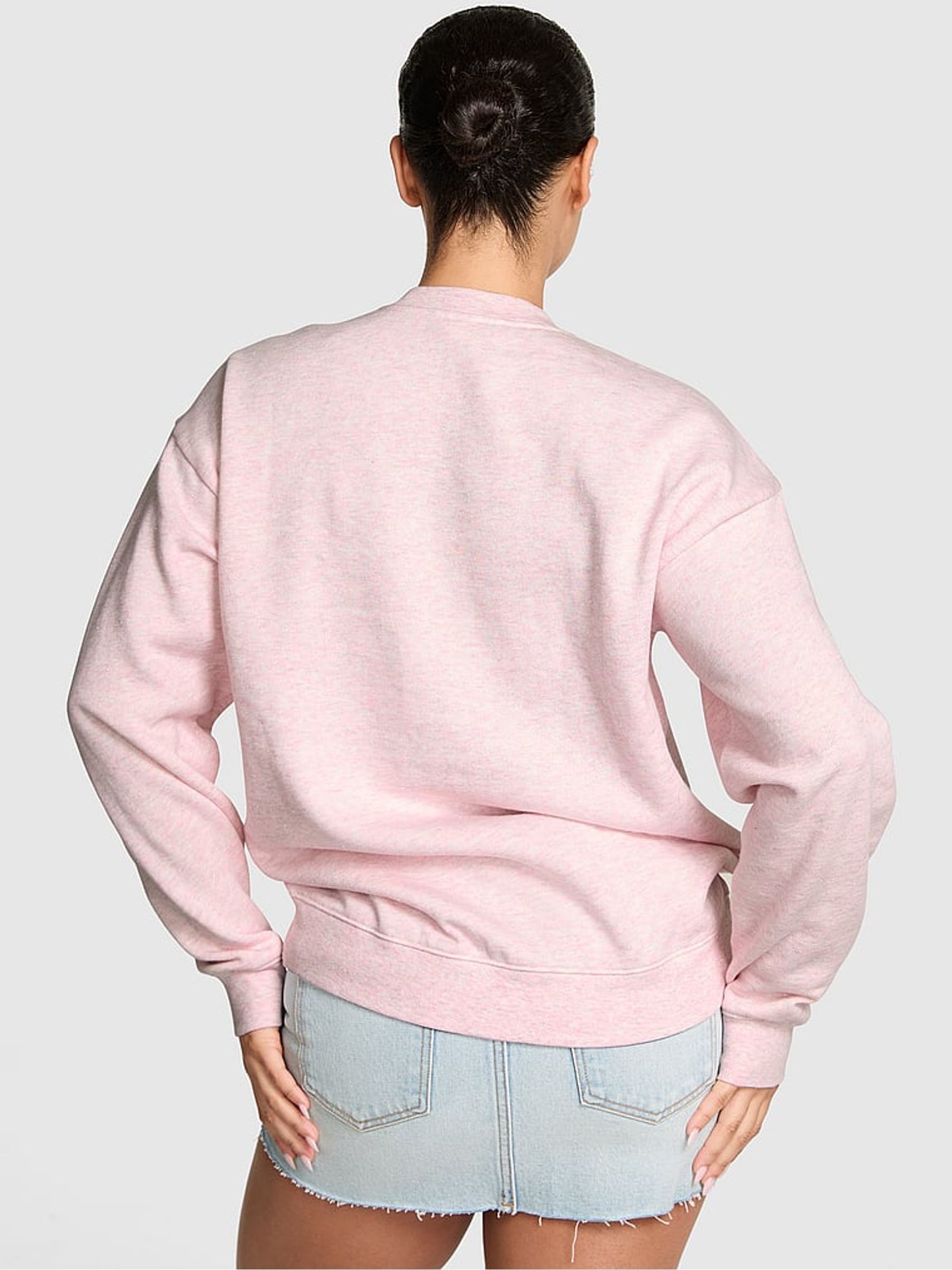 Heather Pink Petal Fleece Sweatshirt - Image 2 of 3