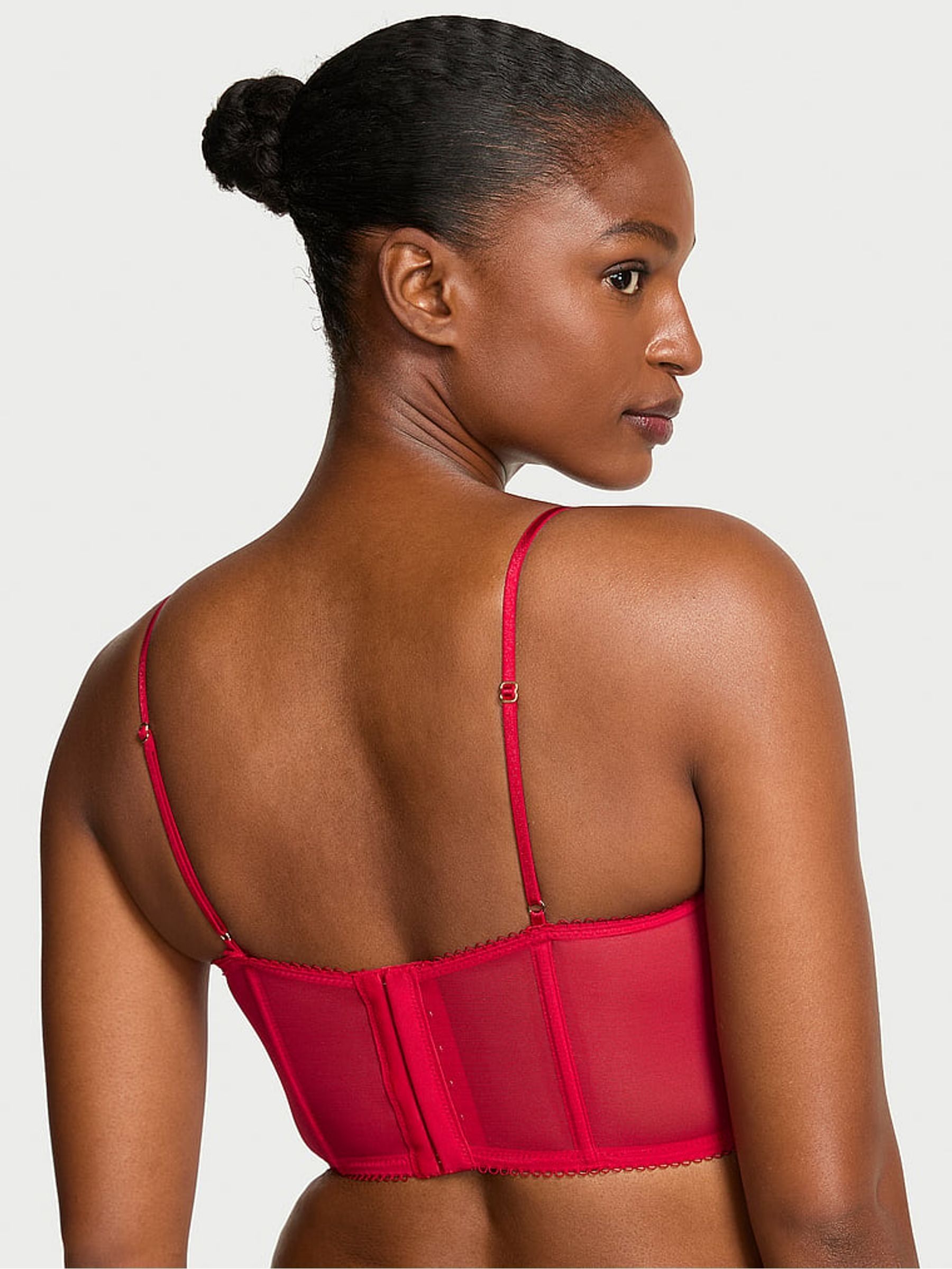 Red Beautiful Bows Embroidery Corset - Image 2 of 4