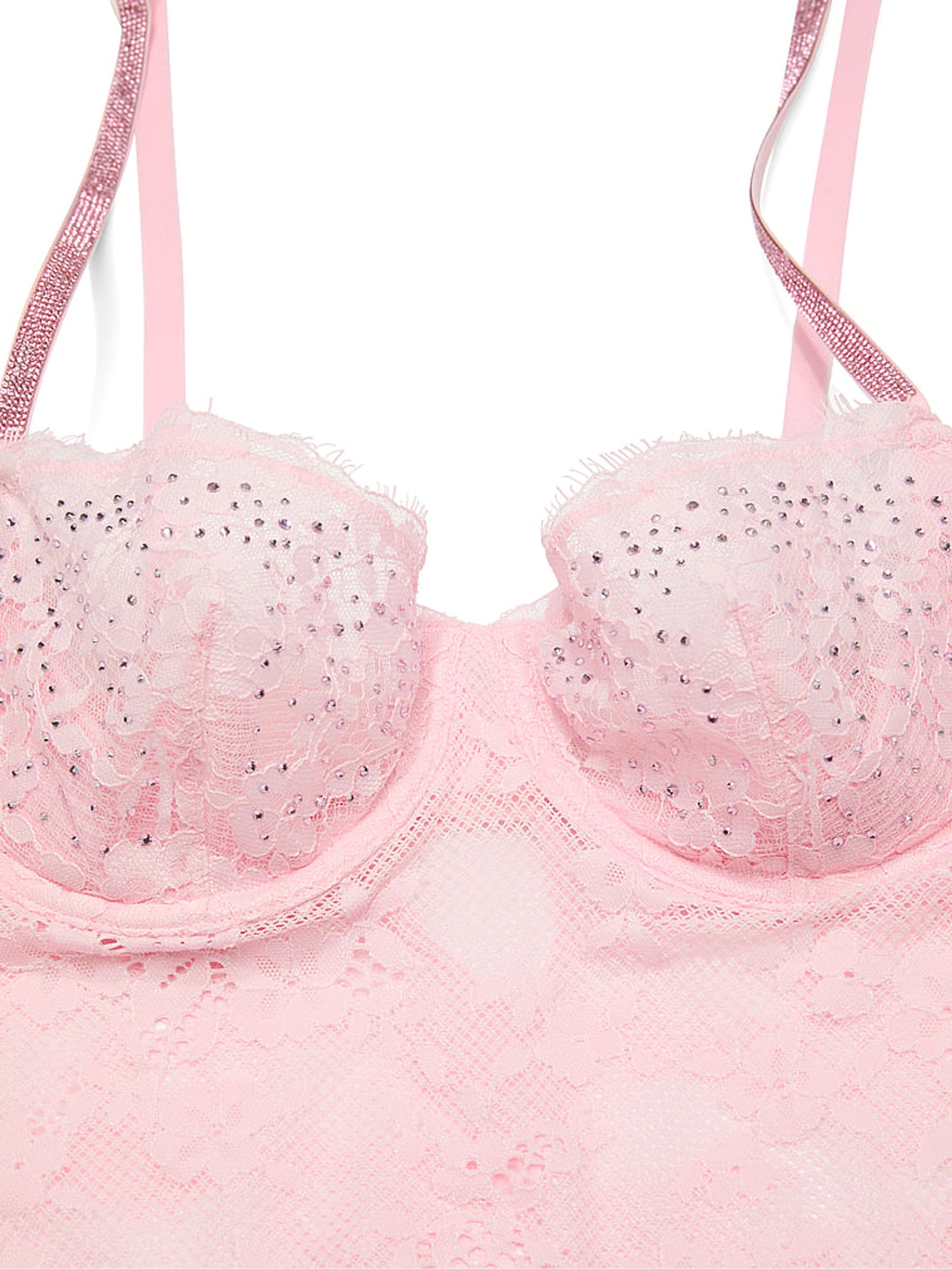 Pretty Blossom Pink Twinkle Lace Cami Set - Image 4 of 4