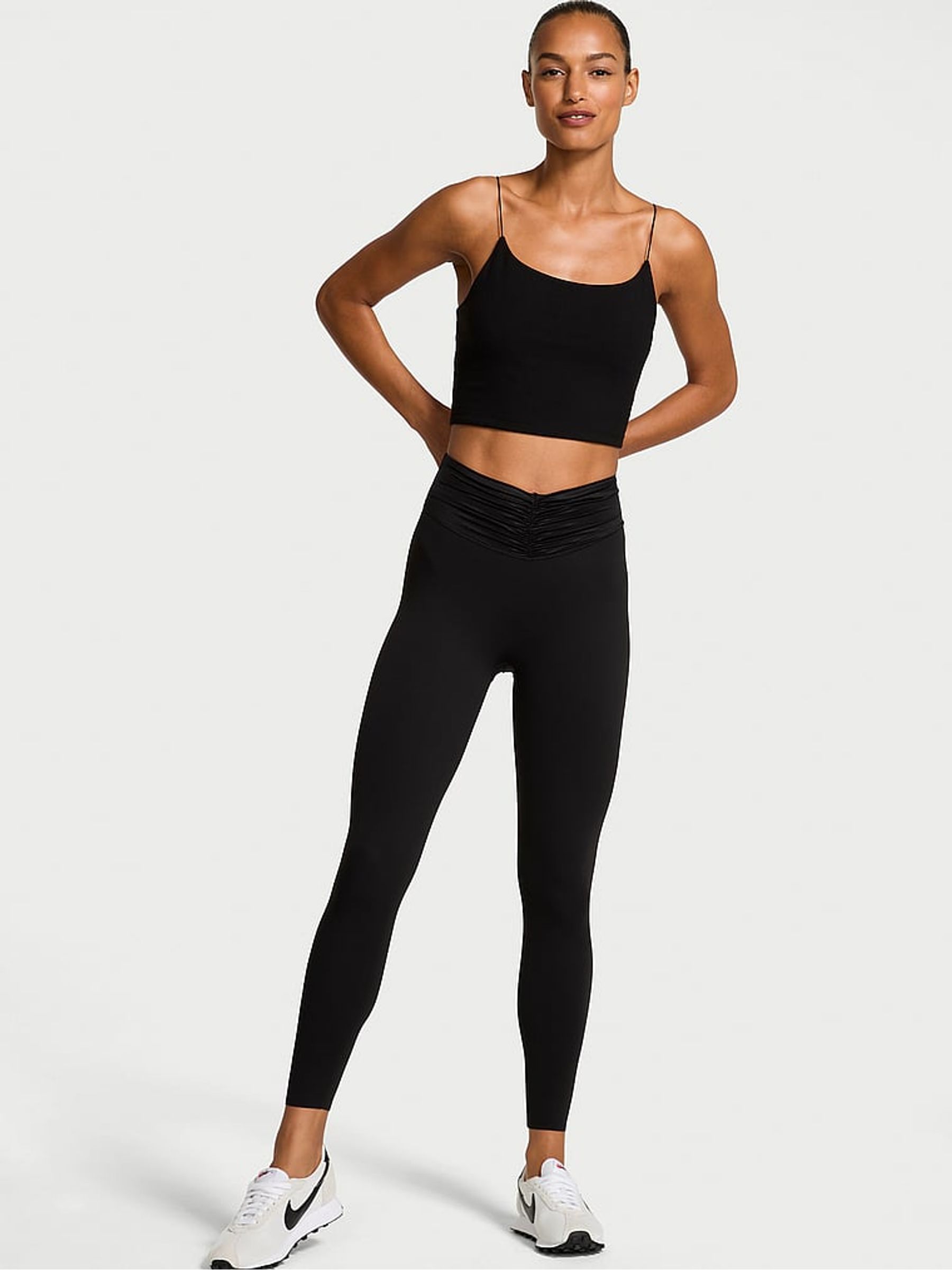 Black Elevate™ Shine Leggings - Image 1 of 4