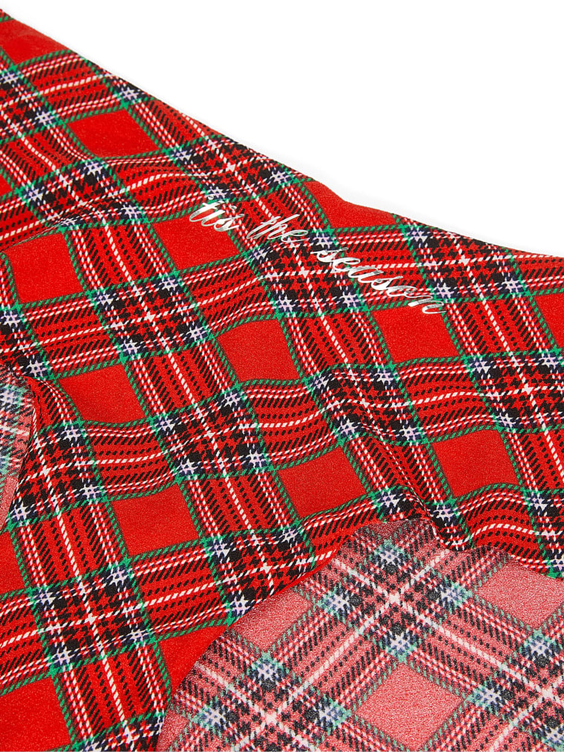 Red Tartan Hipster No Show Knickers - Image 3 of 3