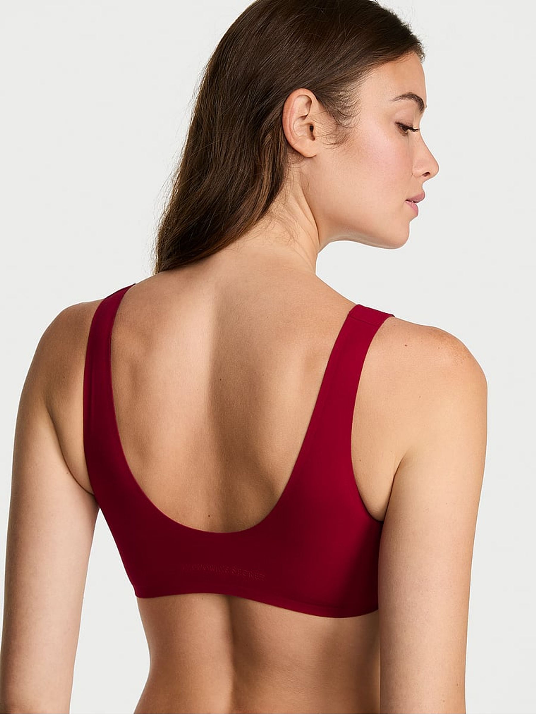 Red Lacquer Non Wired Lightly Lined Slumber Bra - Image 2 of 2