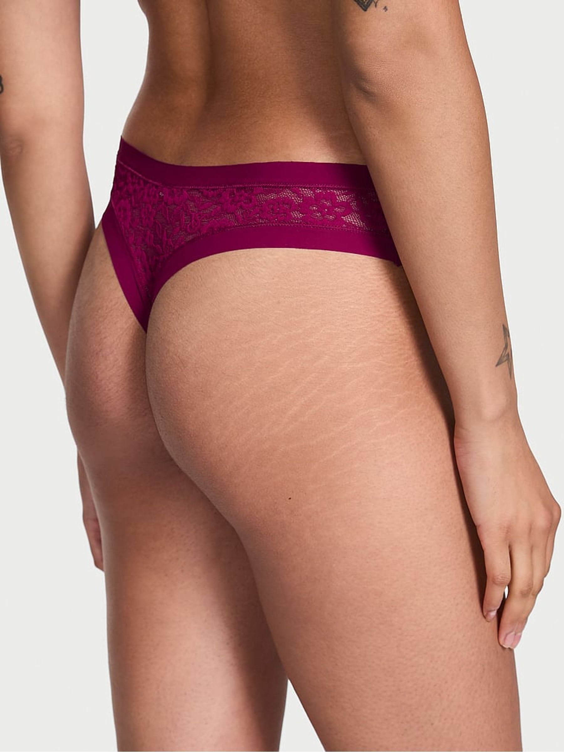 Fresh Jam Purple Thong Lacie Knickers - Image 2 of 3