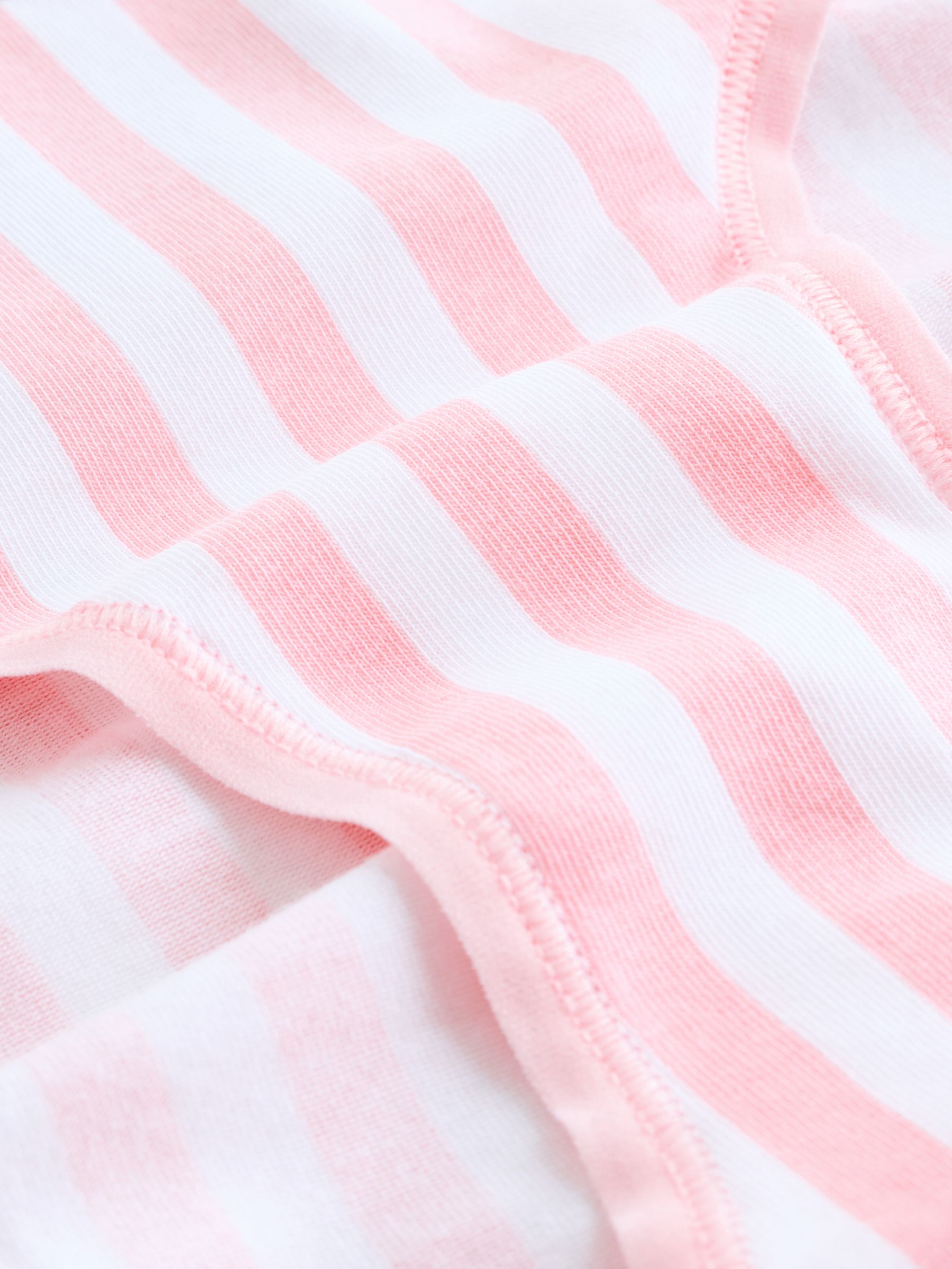 Pretty Blossom Pink Stripe/White Hipster Logo Knickers - Image 3 of 3