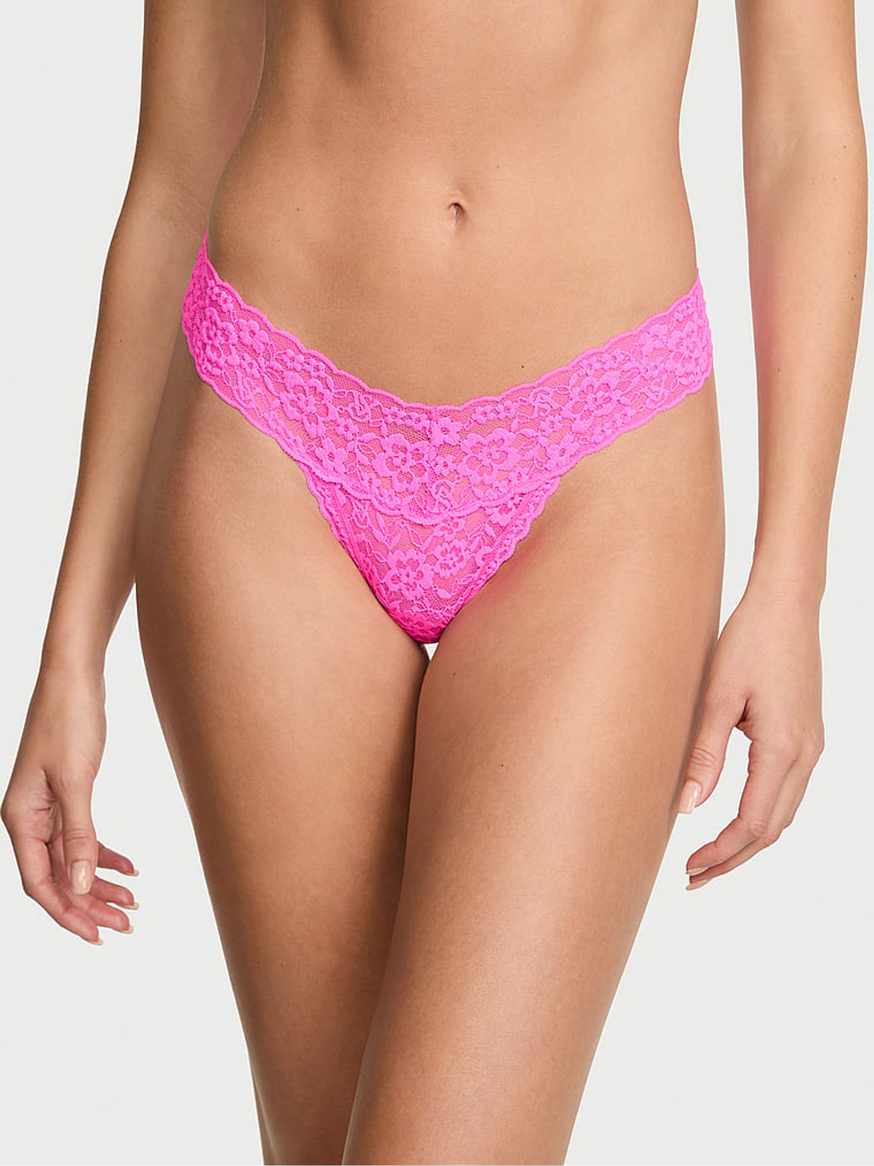 Neon Princess Pink Thong Knickers - Image 1 of 2