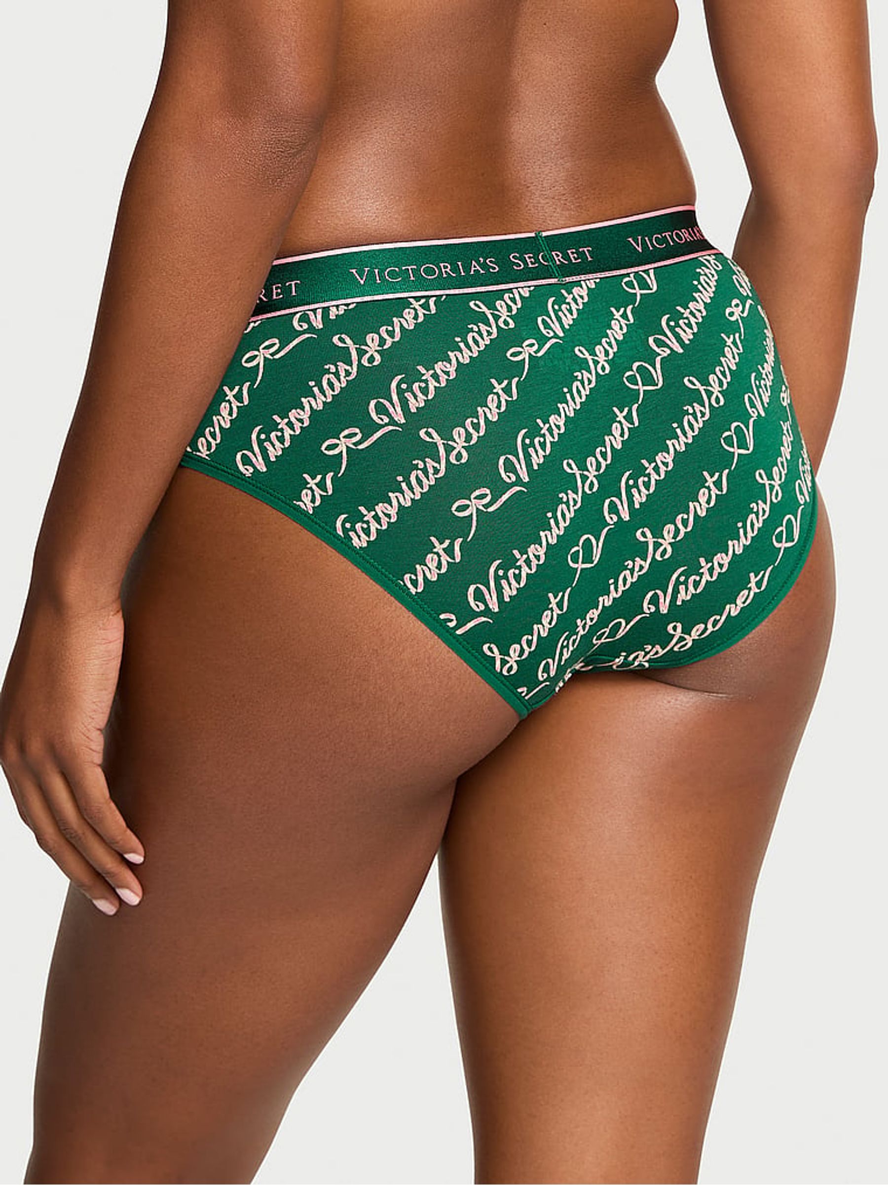Clover Script Green Hipster Logo Knickers - Image 2 of 2
