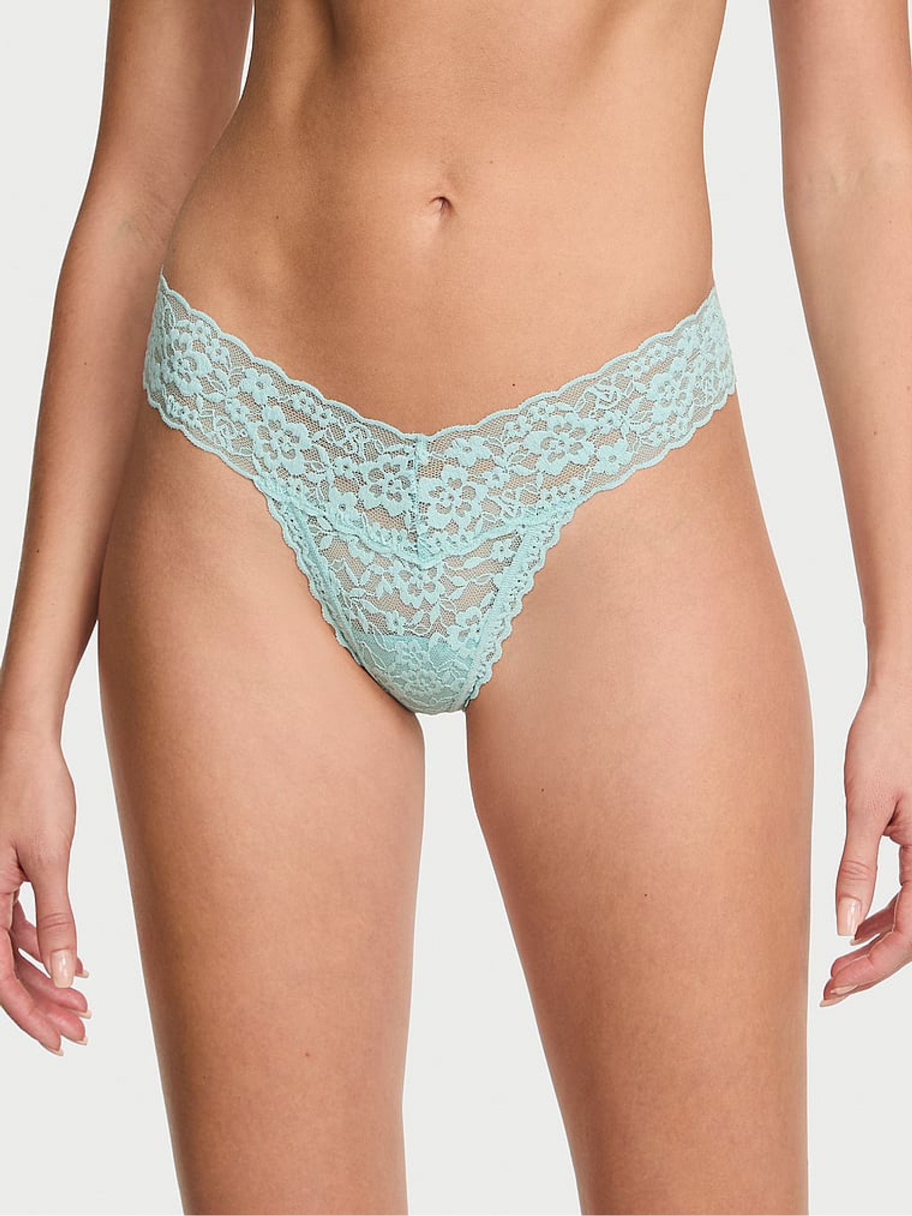 Canal Blue Thong Knickers - Image 1 of 2