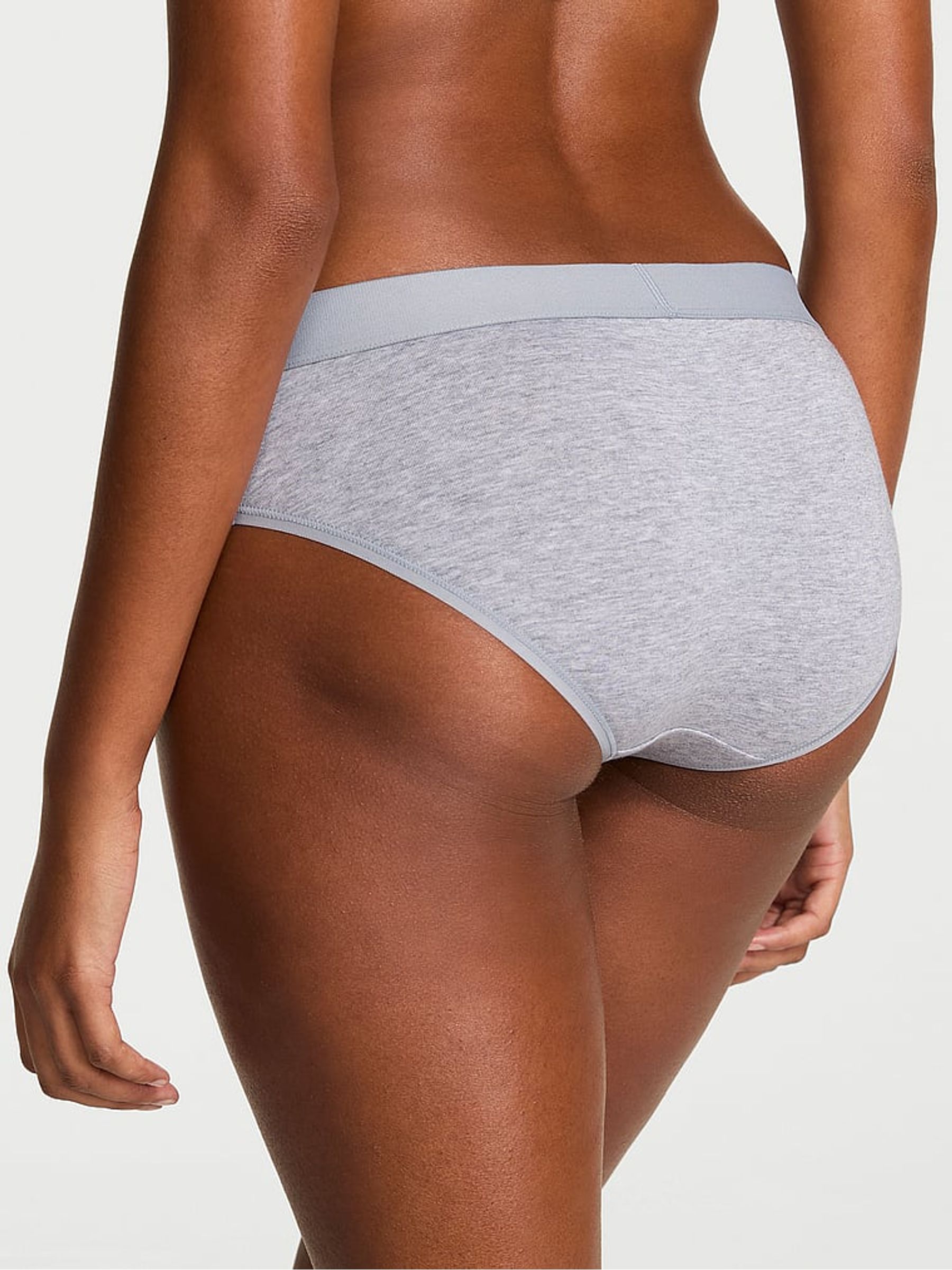 Medium Heather Grey Hipster Logo Shine Patch Knickers - Image 2 of 2