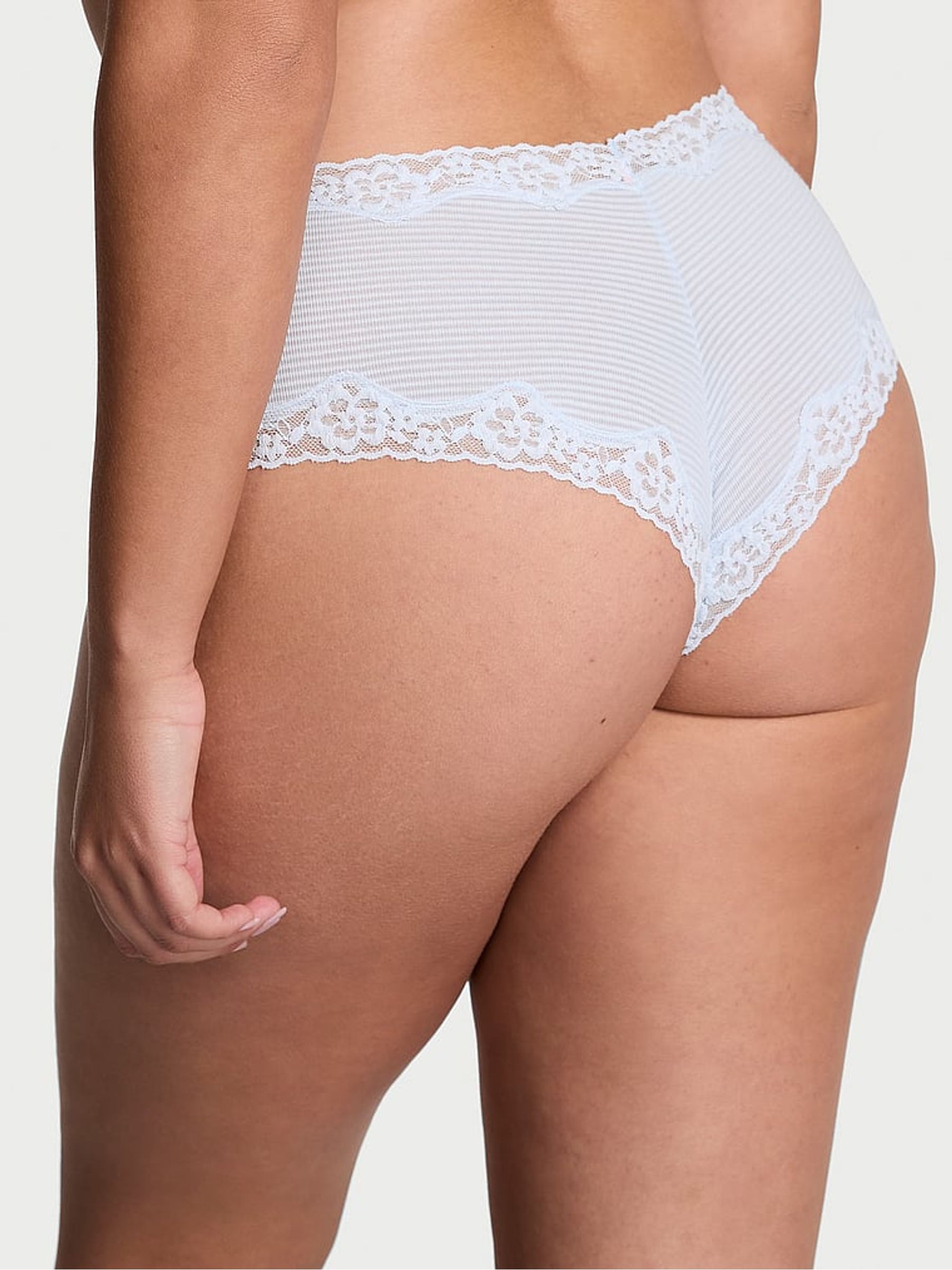 Gossamer Blue Cheeky Lace Waist Knickers - Image 2 of 2 Gossamer Blue Cheeky Lace Waist Knickers - Image 2 of 2