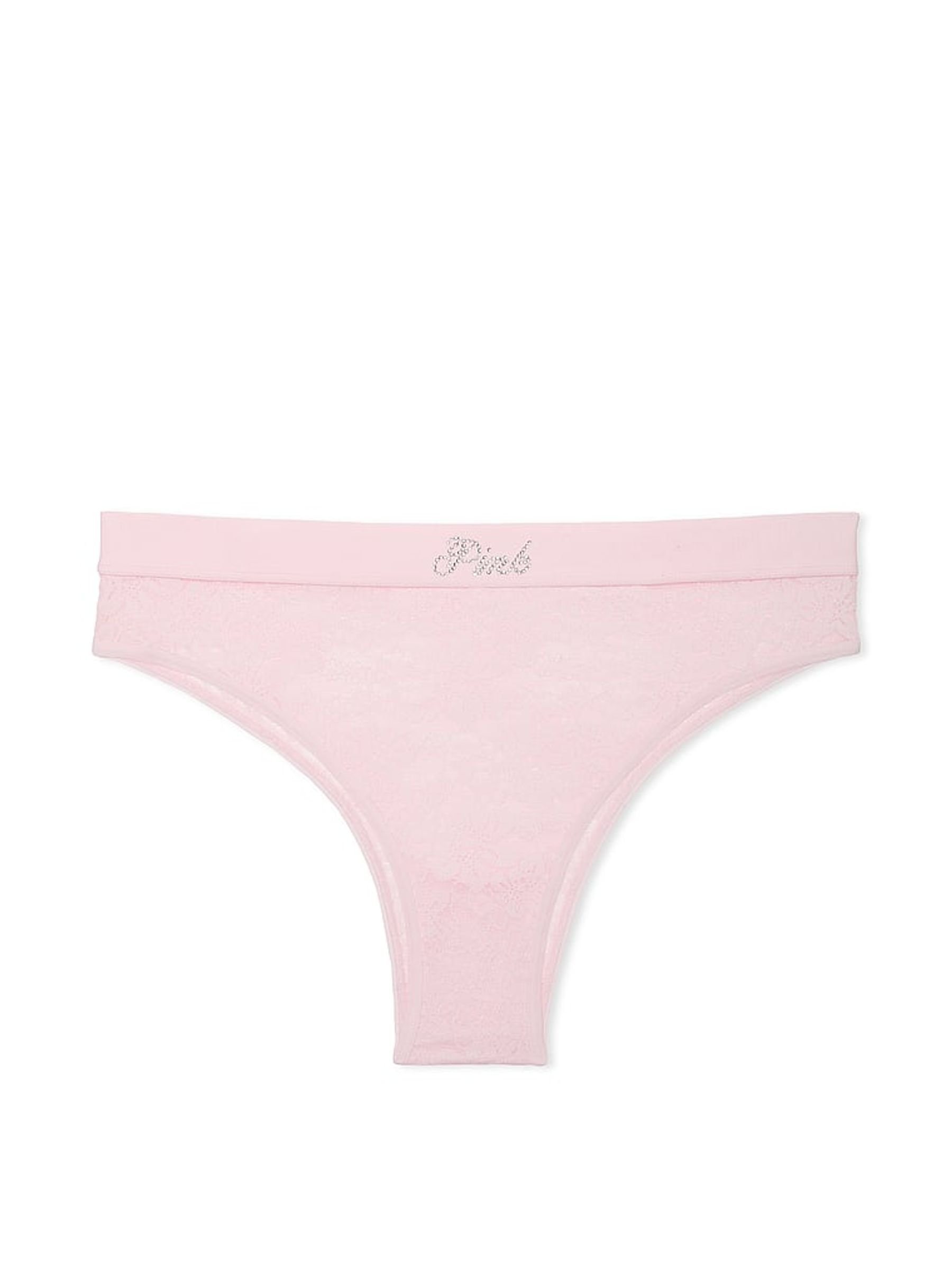 Pink Tulip Brazilian Floral Lace Knickers - Image 3 of 3