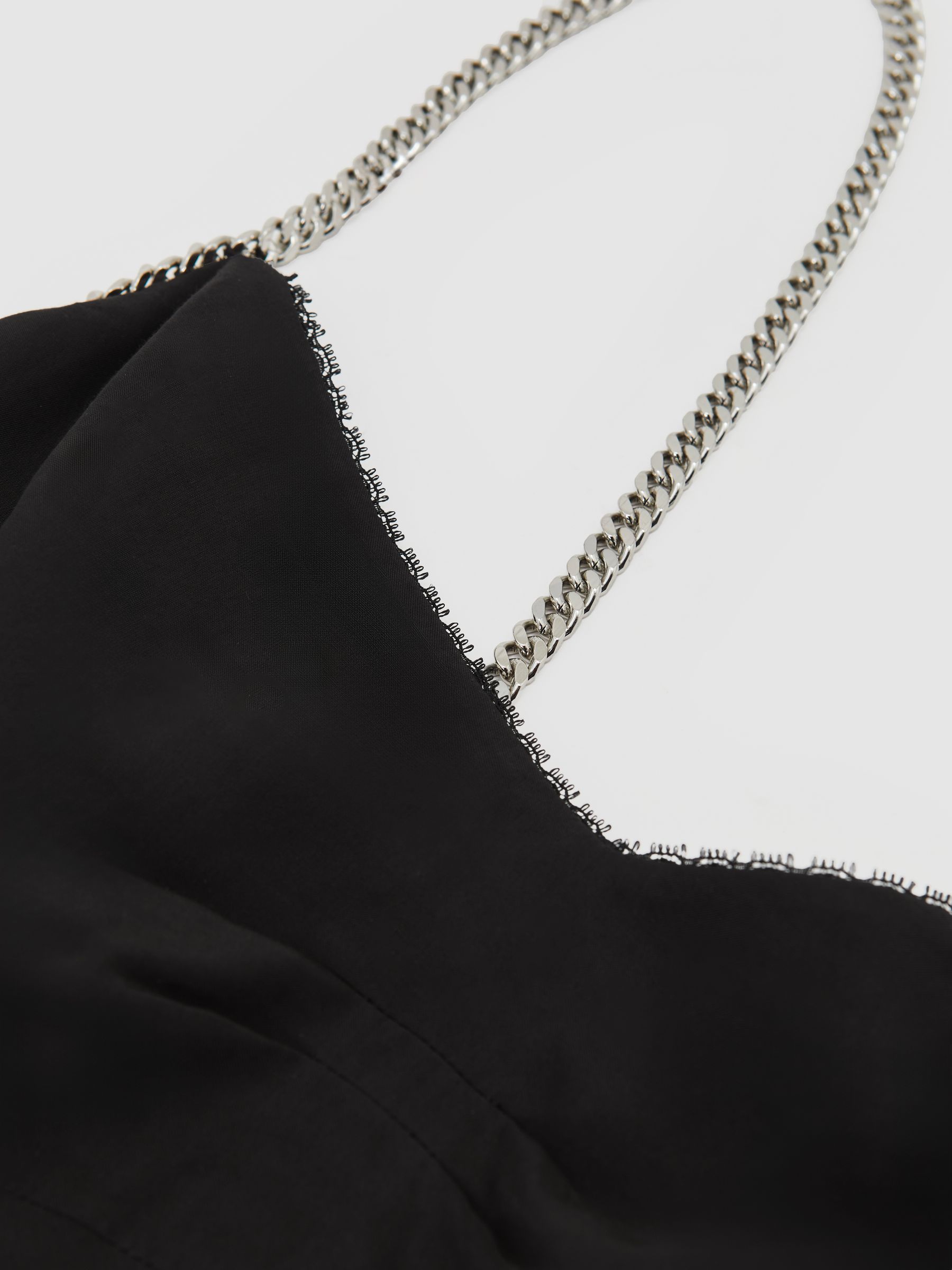 Chain-Strap Cami Top in Black - image 5