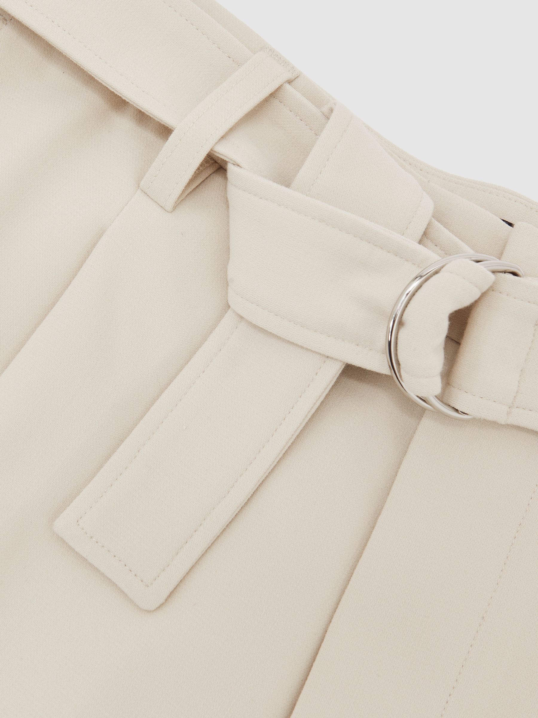 Monogram Relaxed-Fit Belted Trousers in Stone - Image 6 of 6
