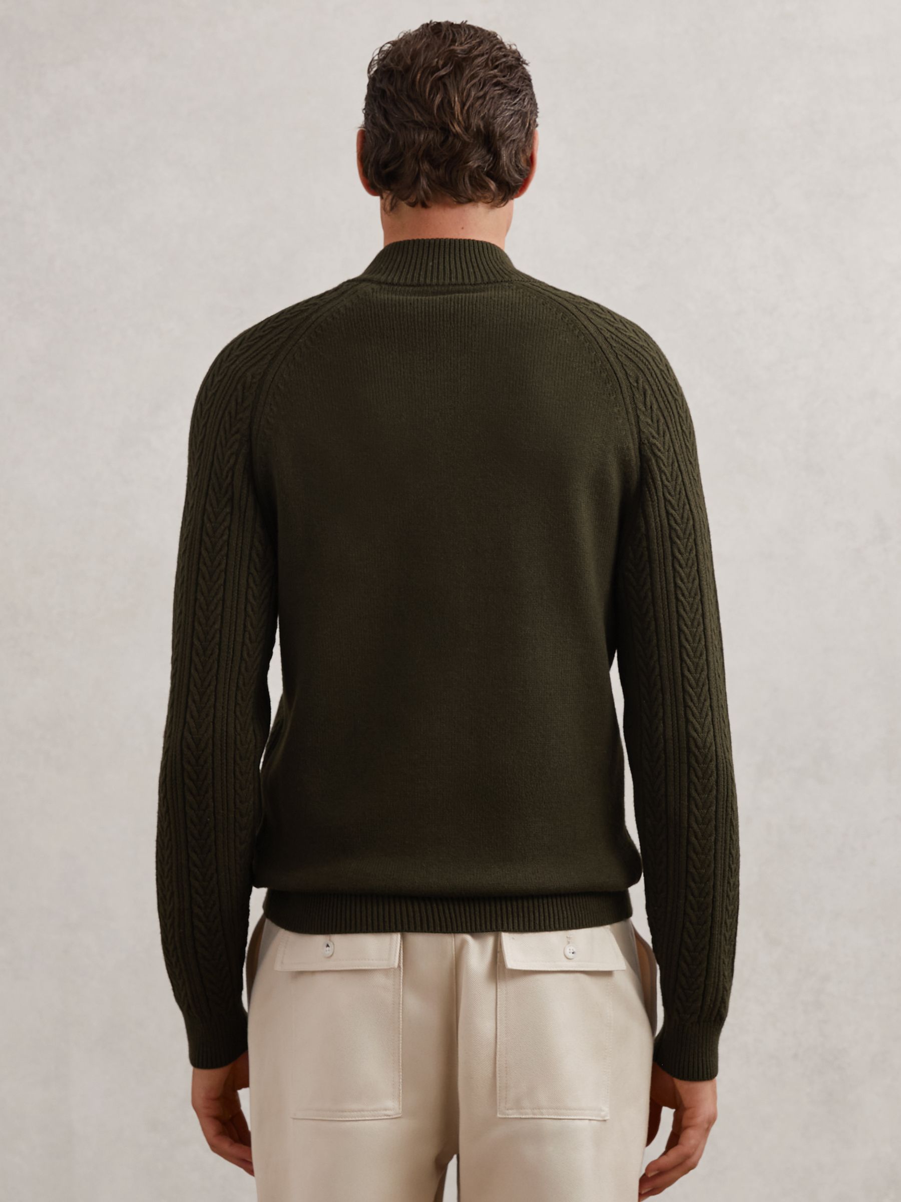 Jumper in Dark Olive Green - Image 6 of 7