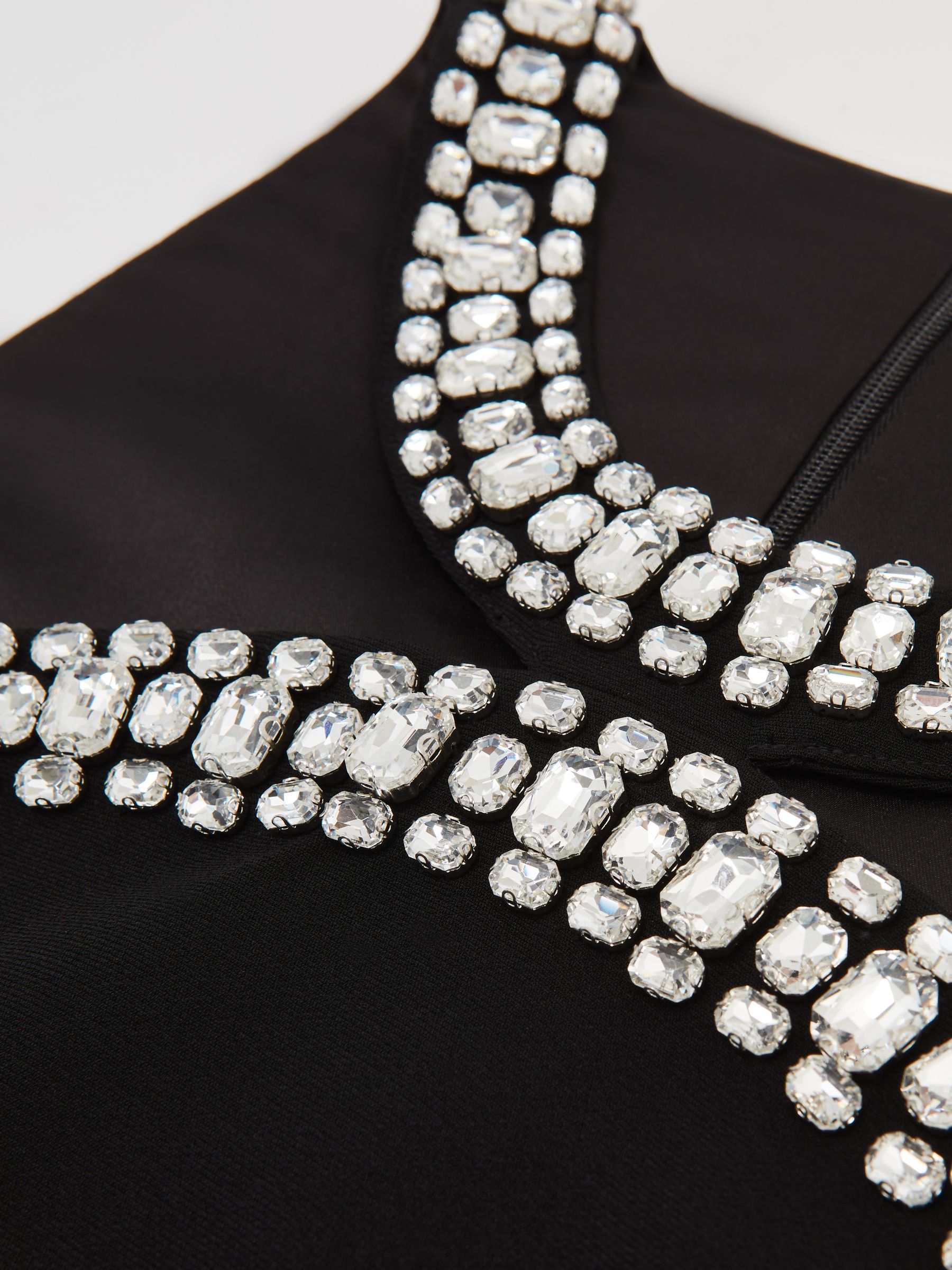Crystal-Embellished Cut-Out Jumpsuit in Black - image 3
