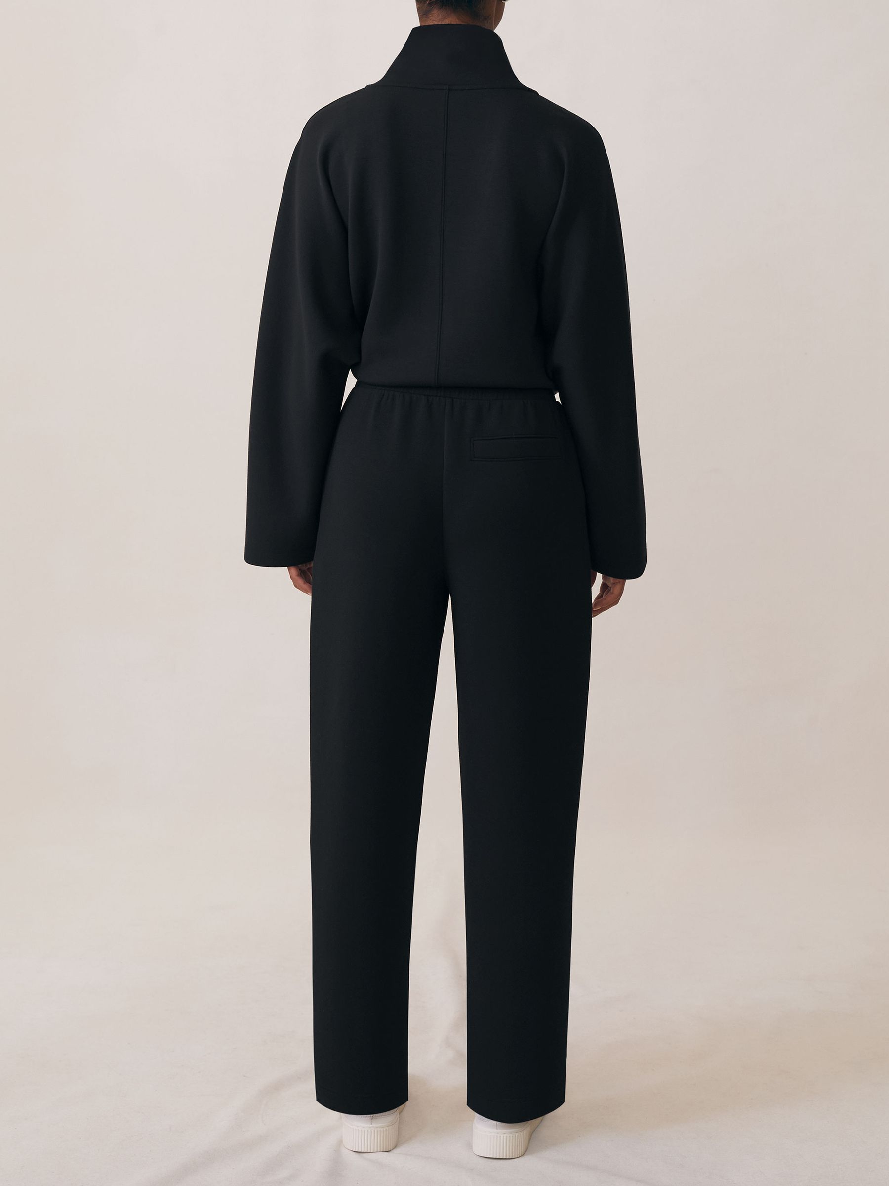 Premium Interlock Tapered Joggers in Black - image 4