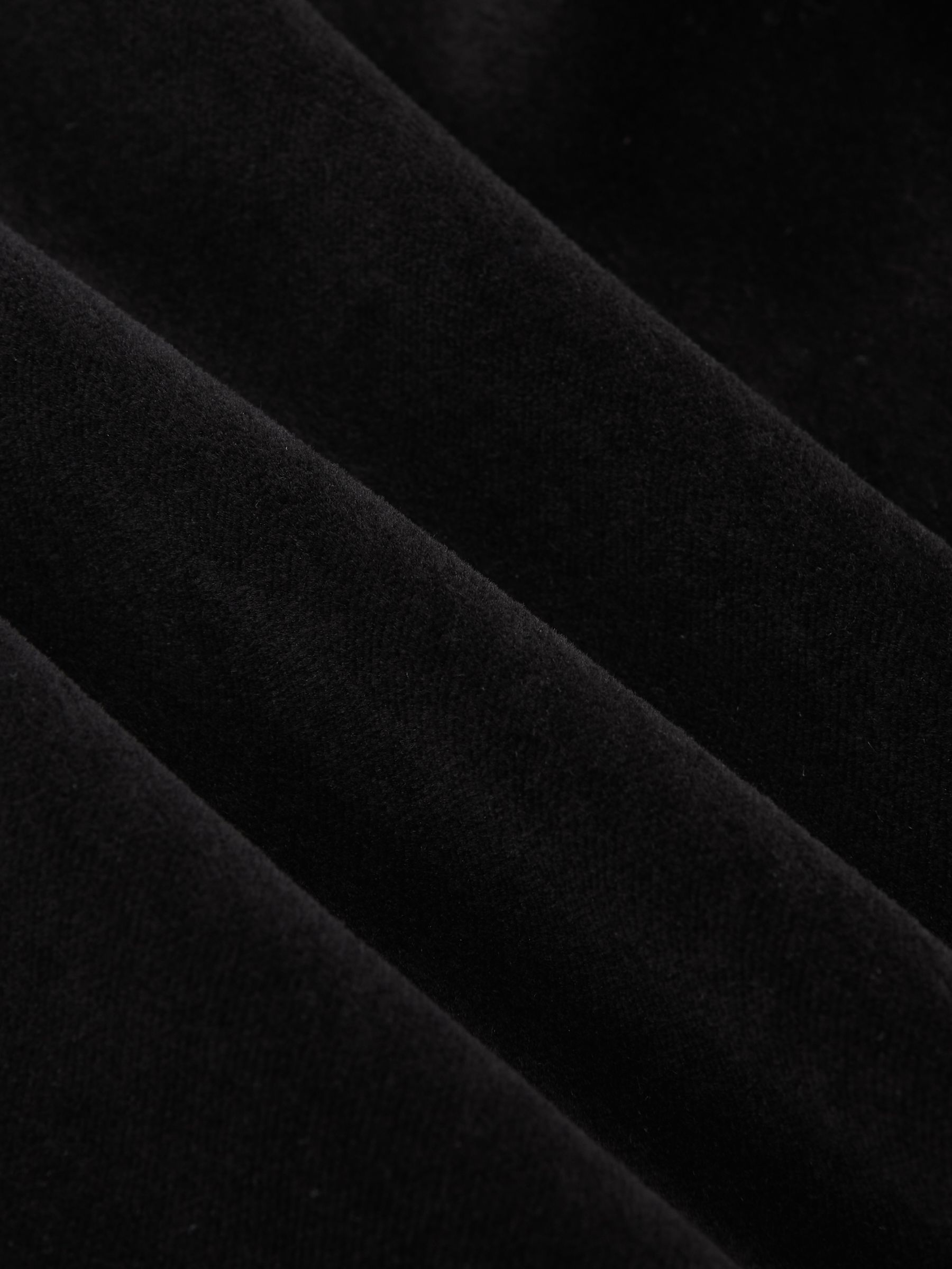 Single-Breasted Velvet Blazer Tailored-Fit in Black - image 2