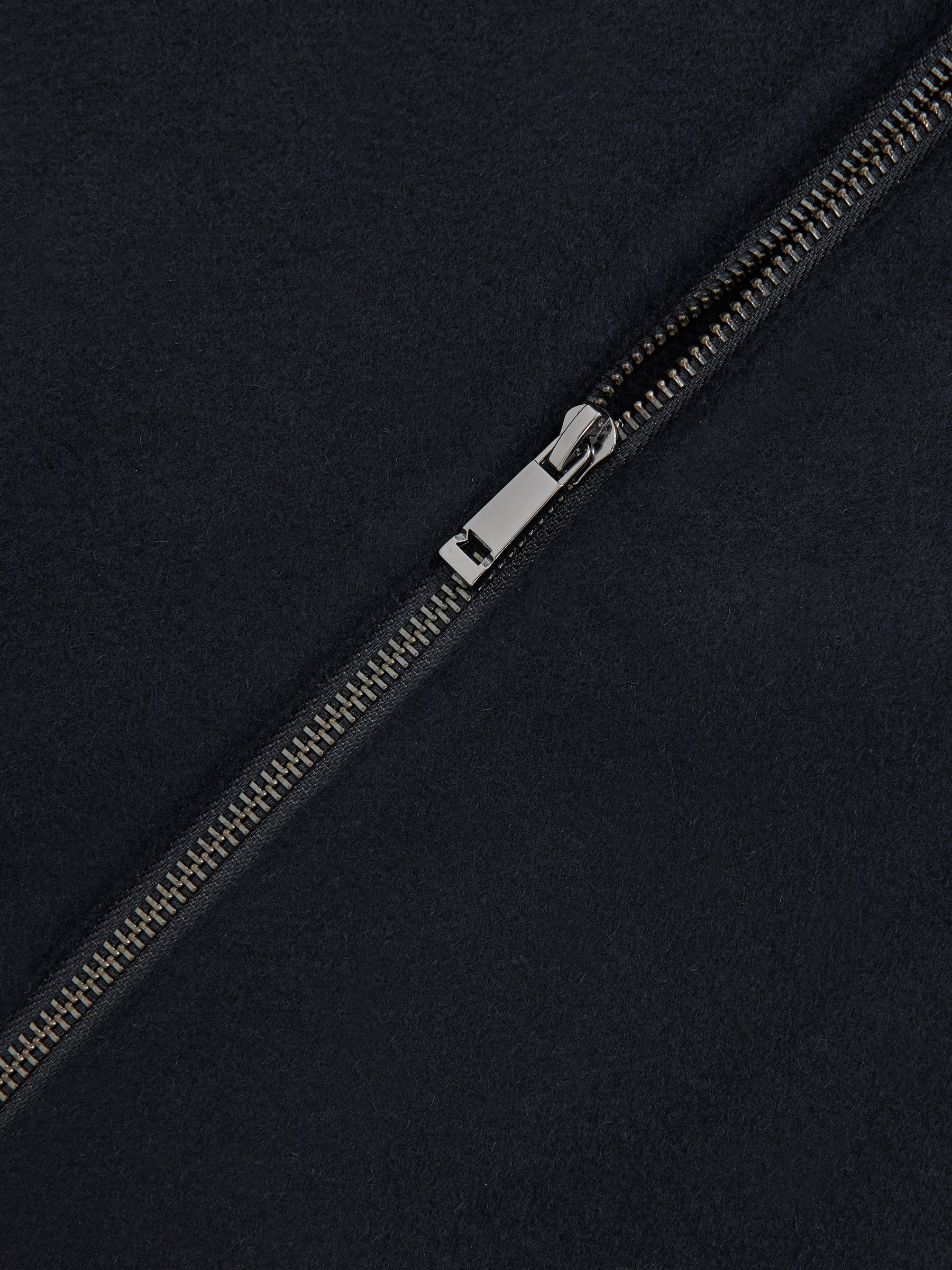 Wool-Blend Funnel-Neck Gilet in Navy - Image 6 of 6