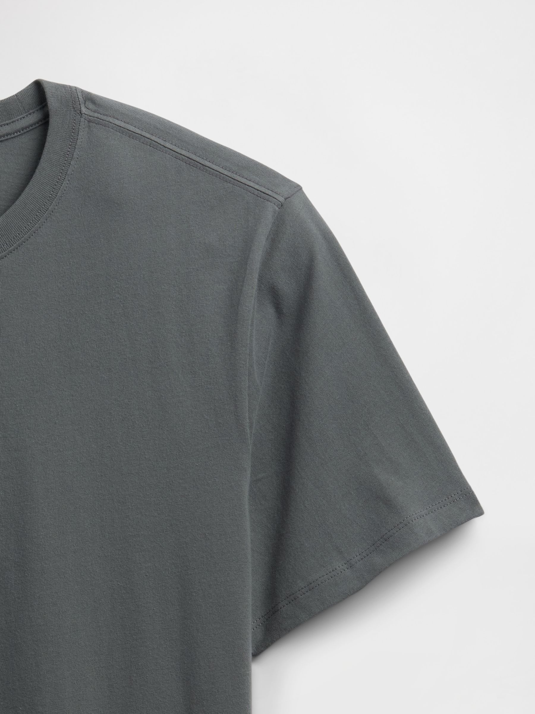 Grey Everyday Soft Crew Neck T-Shirt - Image 5 of 5 Grey Everyday Soft Crew Neck T-Shirt - Image 5 of 5