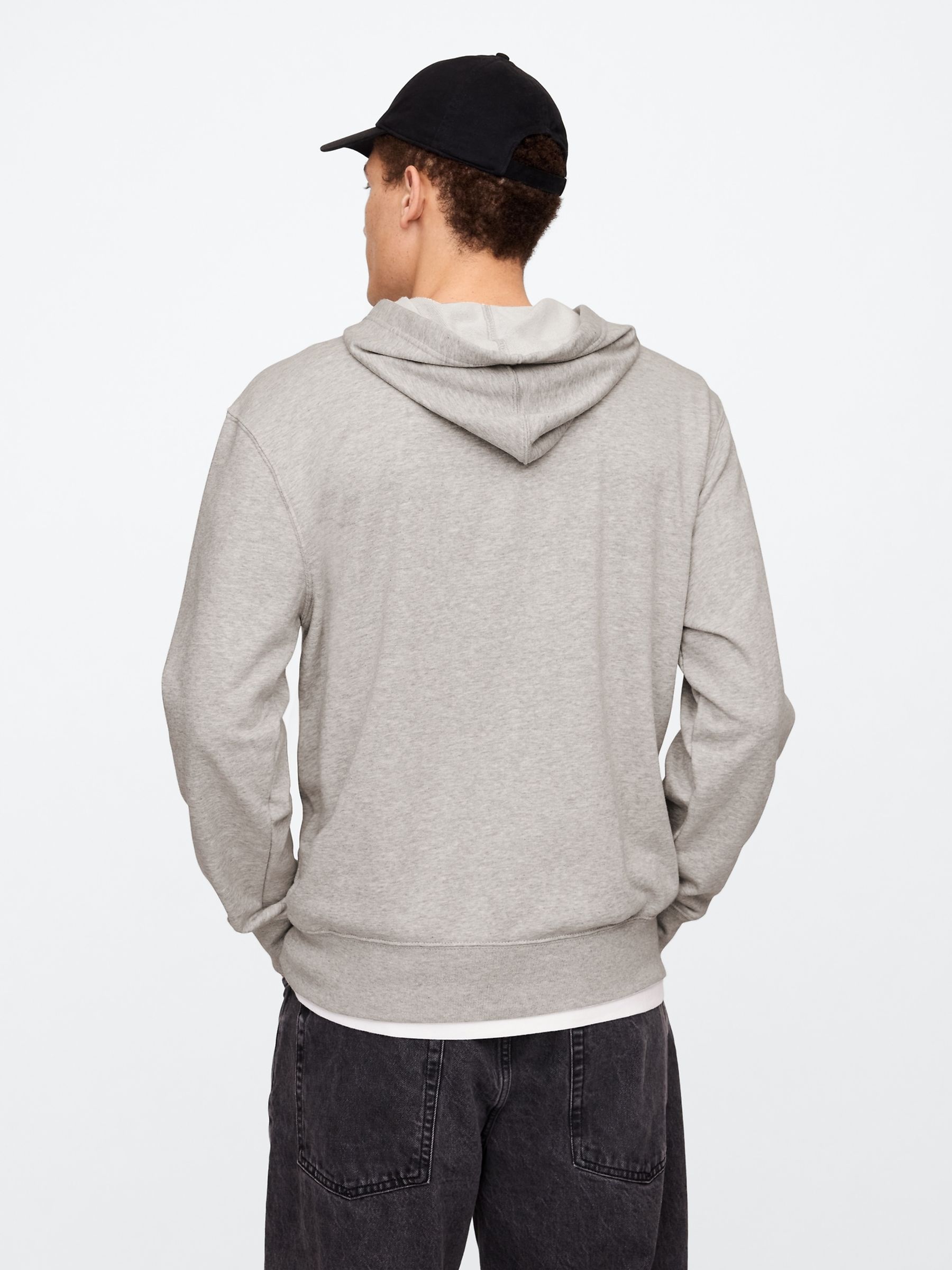 Grey Logo Zip Hoodie - Image 2 of 4