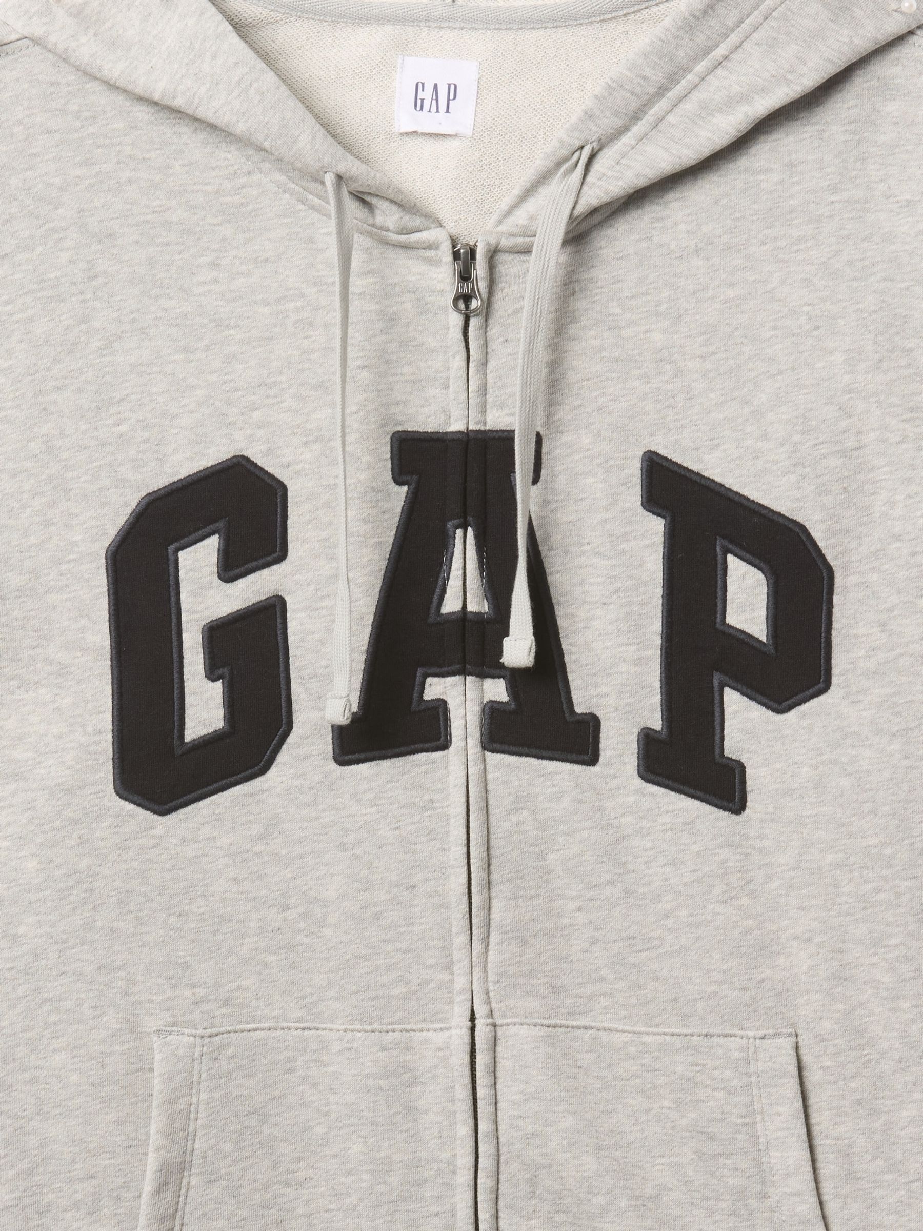 Grey Logo Zip Hoodie - Image 4 of 4