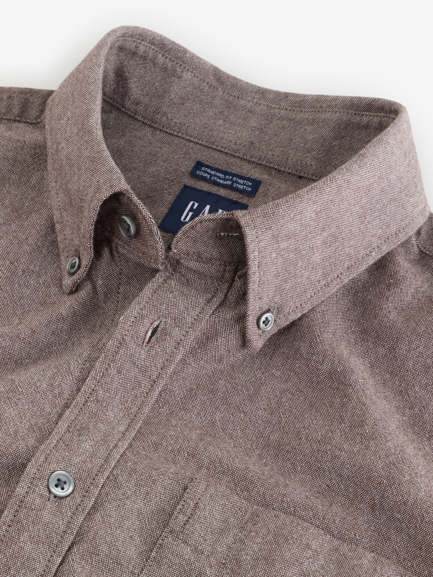 Brown Oxford Shirt - Image 3 of 4