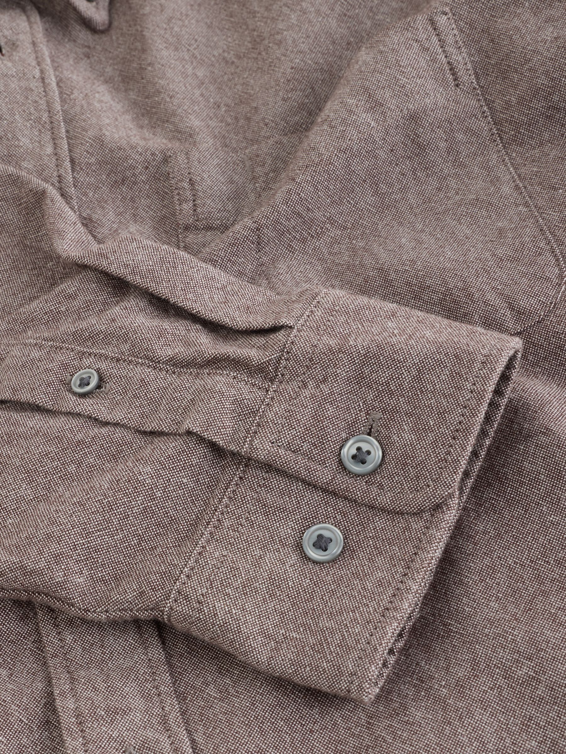 Brown Oxford Shirt - Image 4 of 4 Brown Oxford Shirt - Image 4 of 4