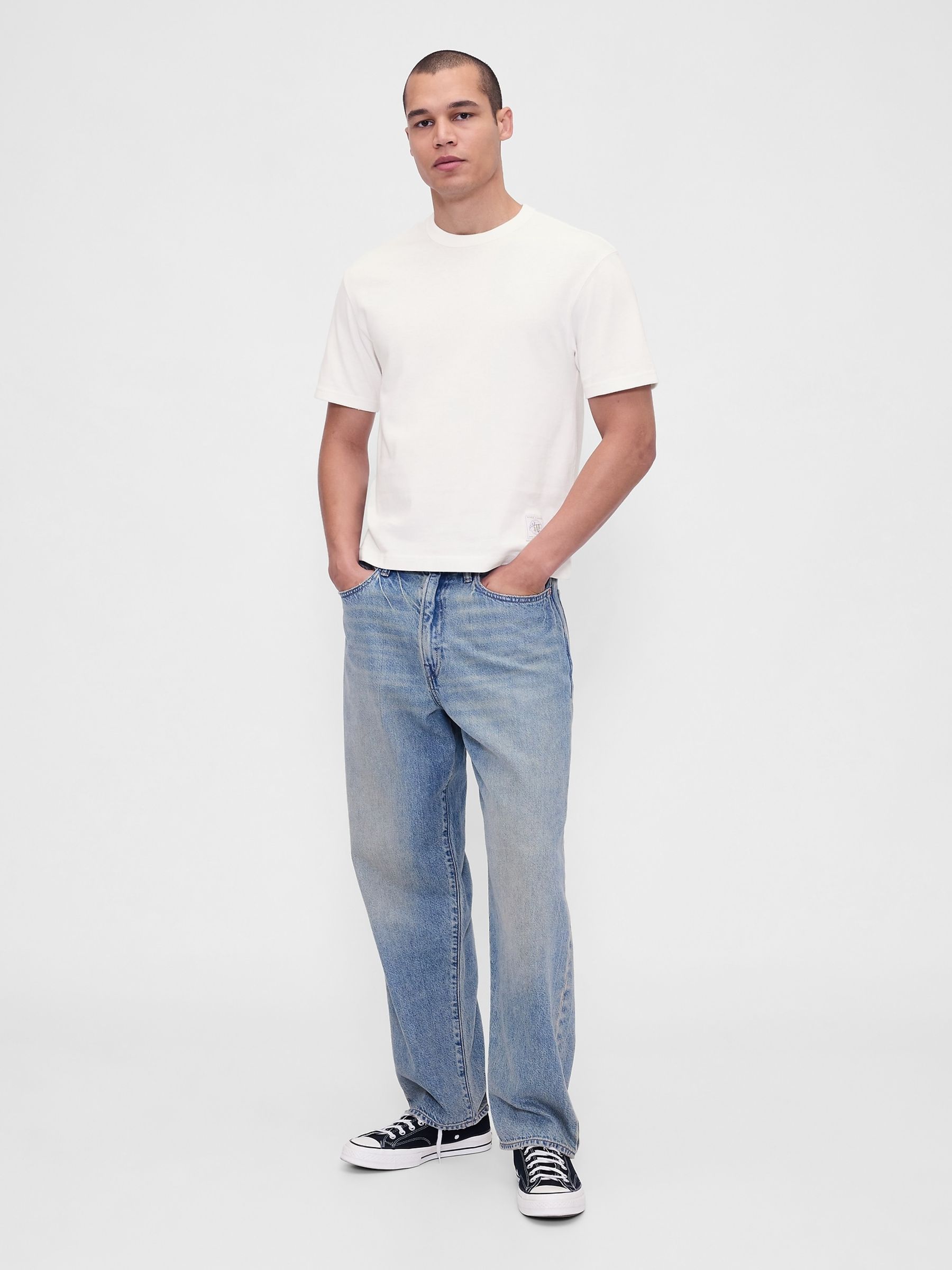 White Heavyweight Crop Graphic T-Shirt - Image 3 of 4