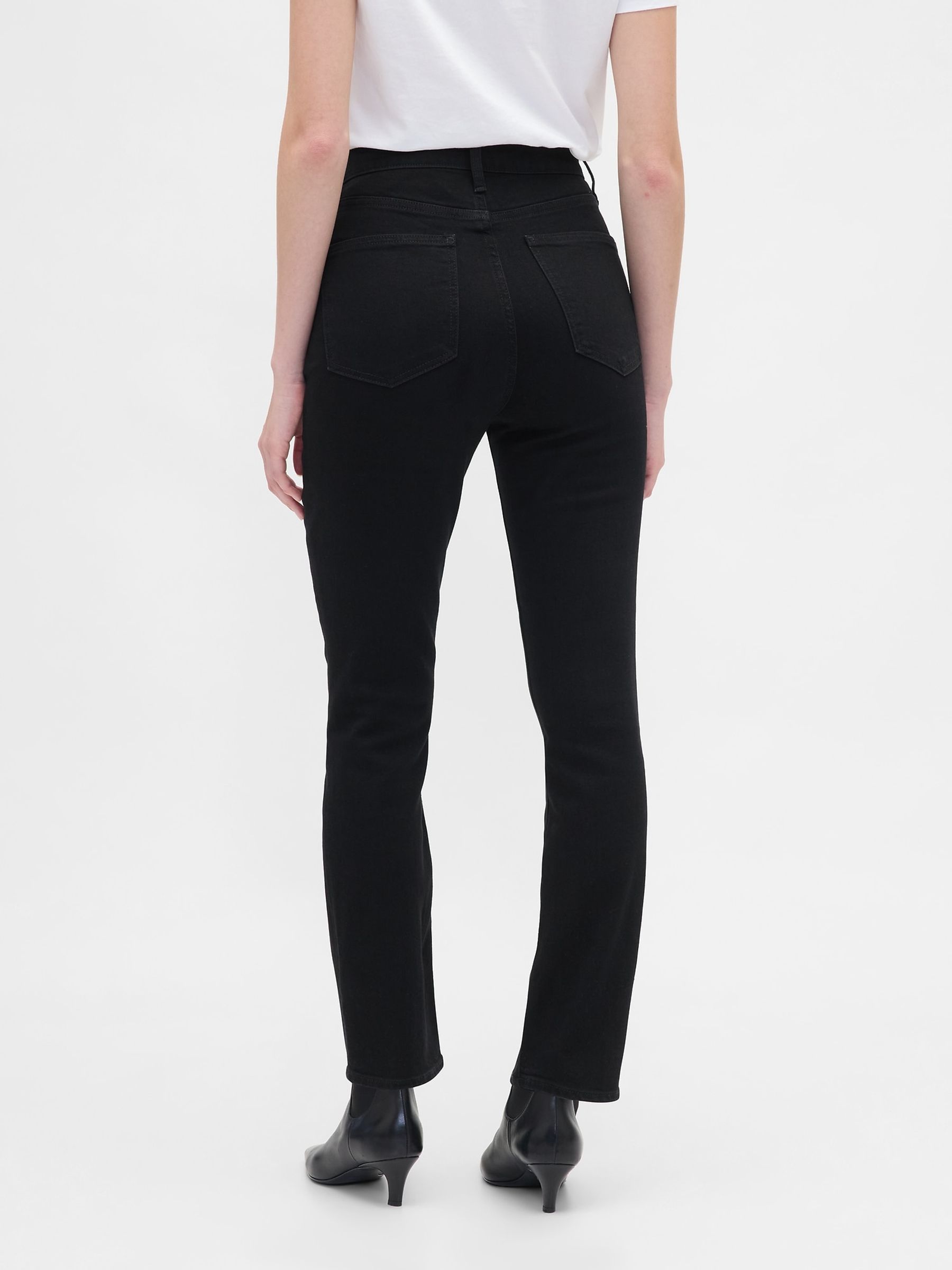 Black High Waisted Vintage Slim Jeans - Image 2 of 6