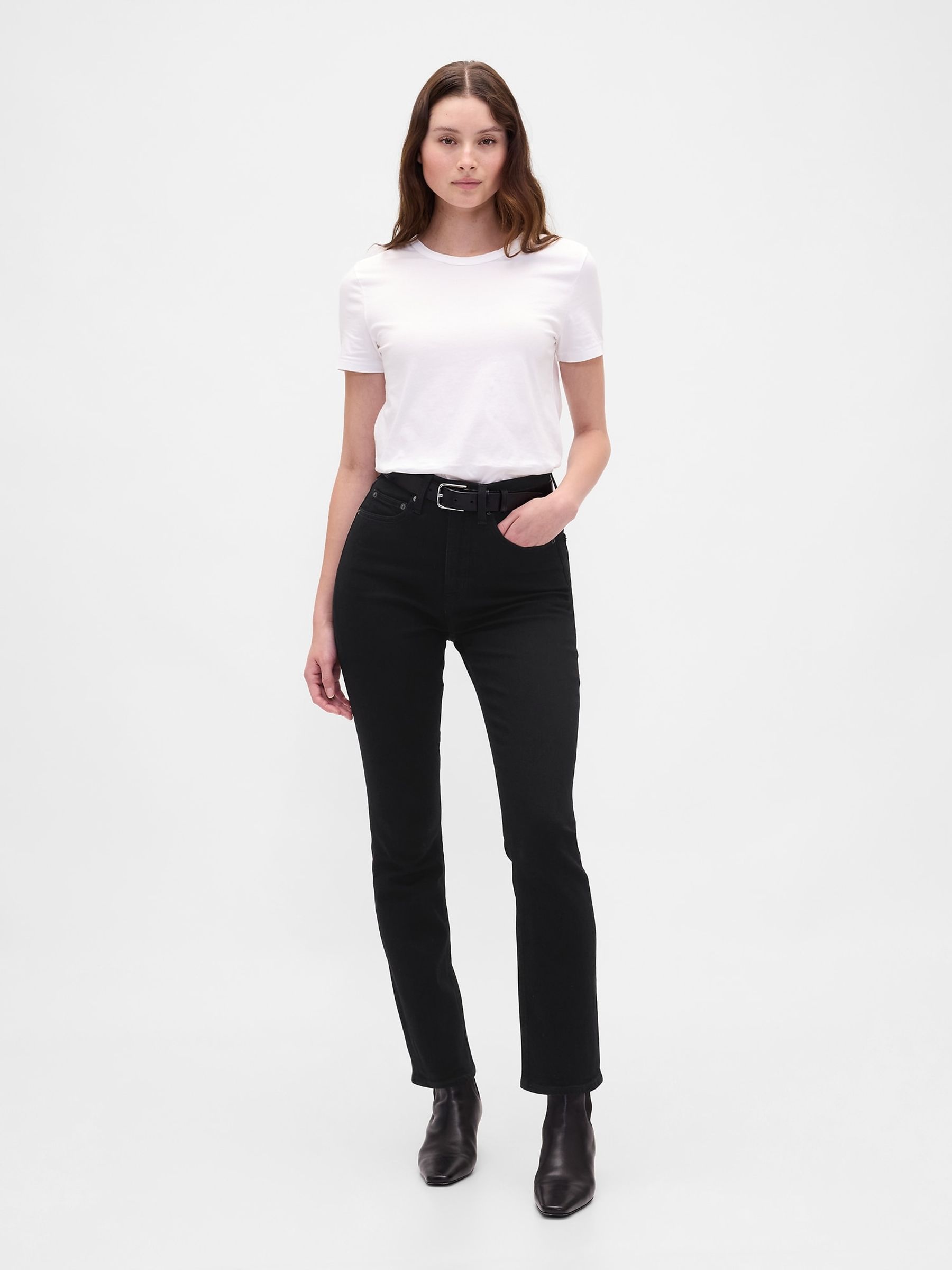 Black High Waisted Vintage Slim Jeans - Image 4 of 6