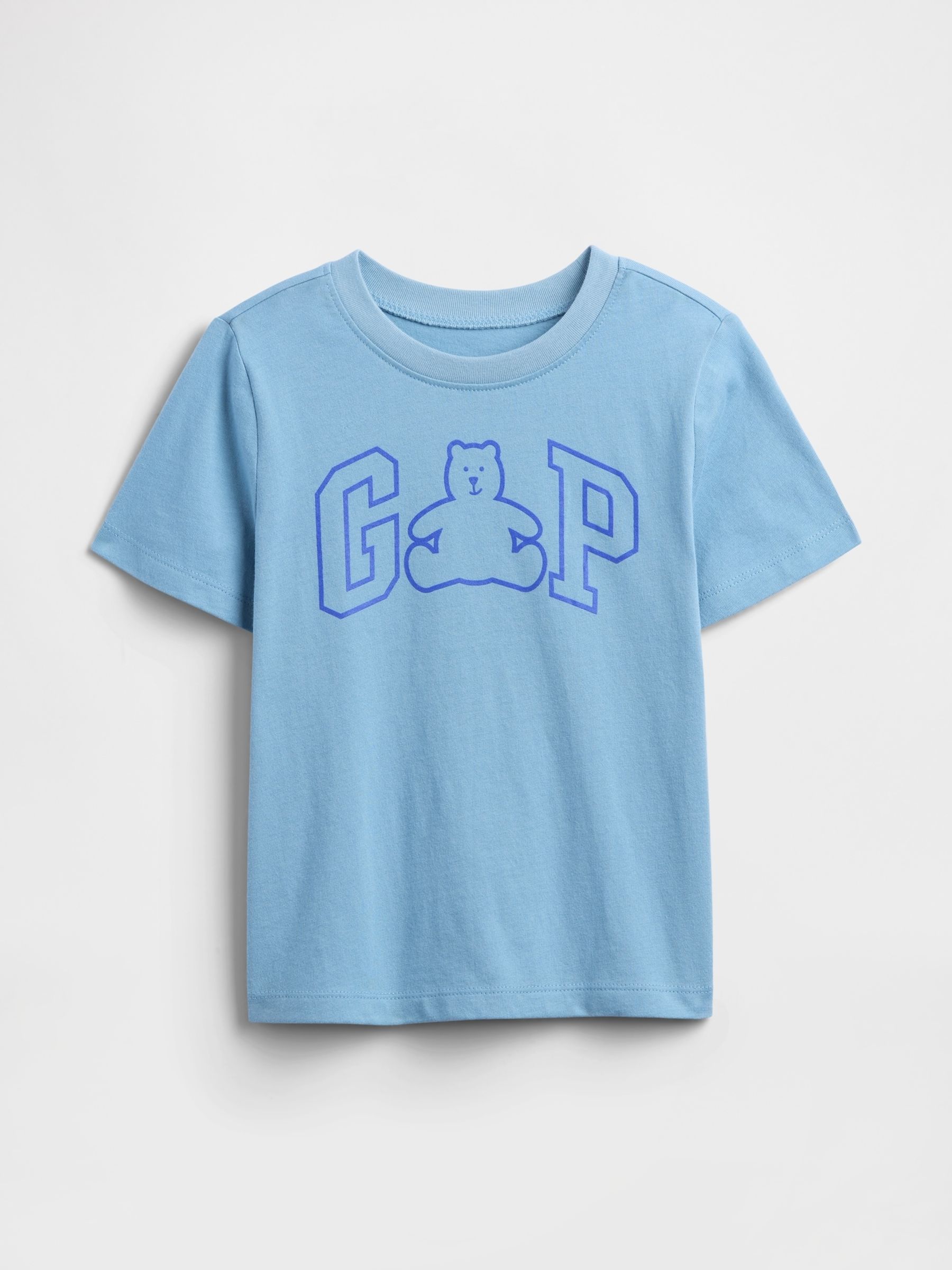 Blue Logo Crew Neck Short Sleeve T-Shirt (6mths-5yrs) - Image 1 of 3