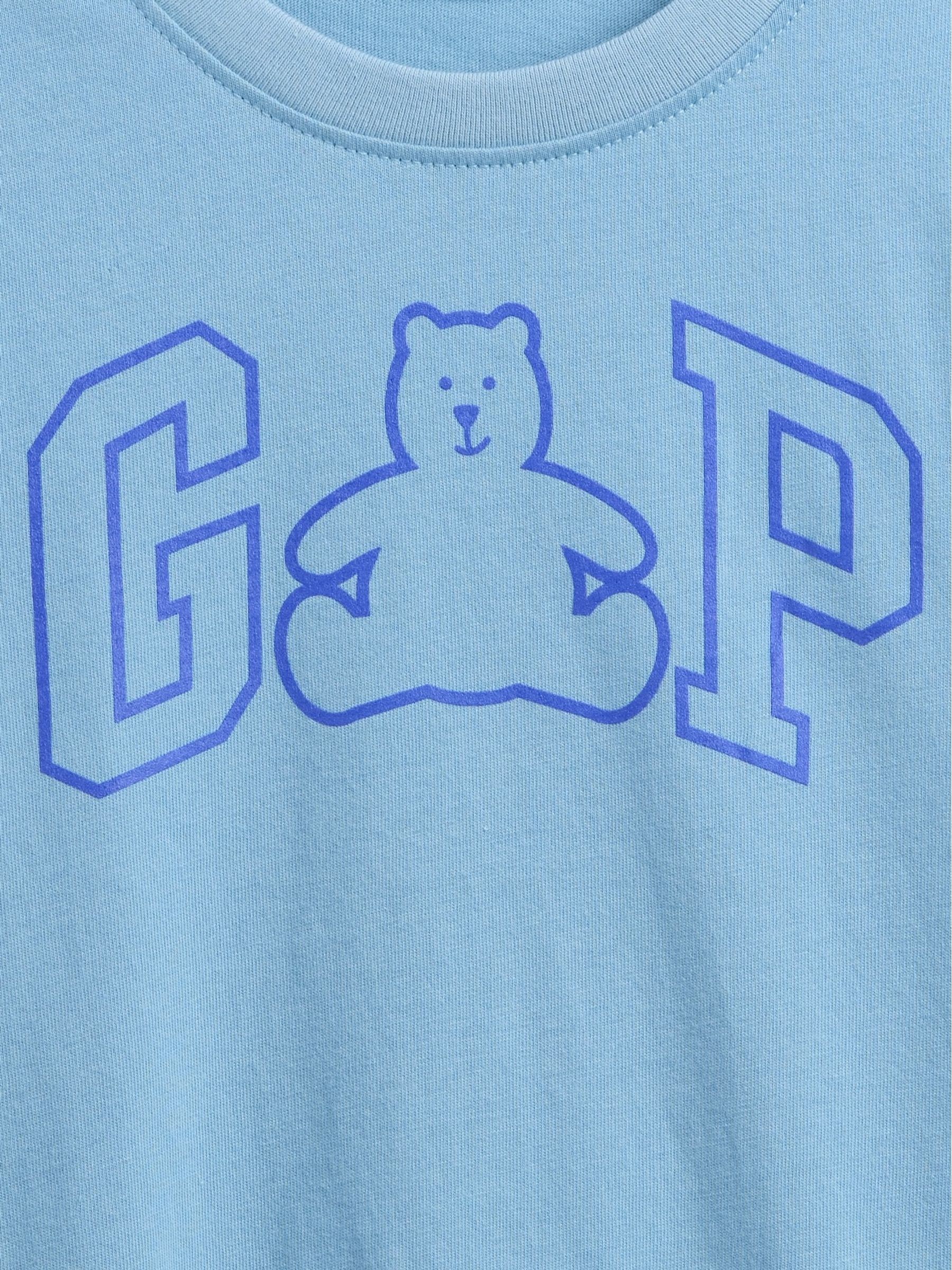 Blue Logo Crew Neck Short Sleeve T-Shirt (6mths-5yrs) - Image 3 of 3