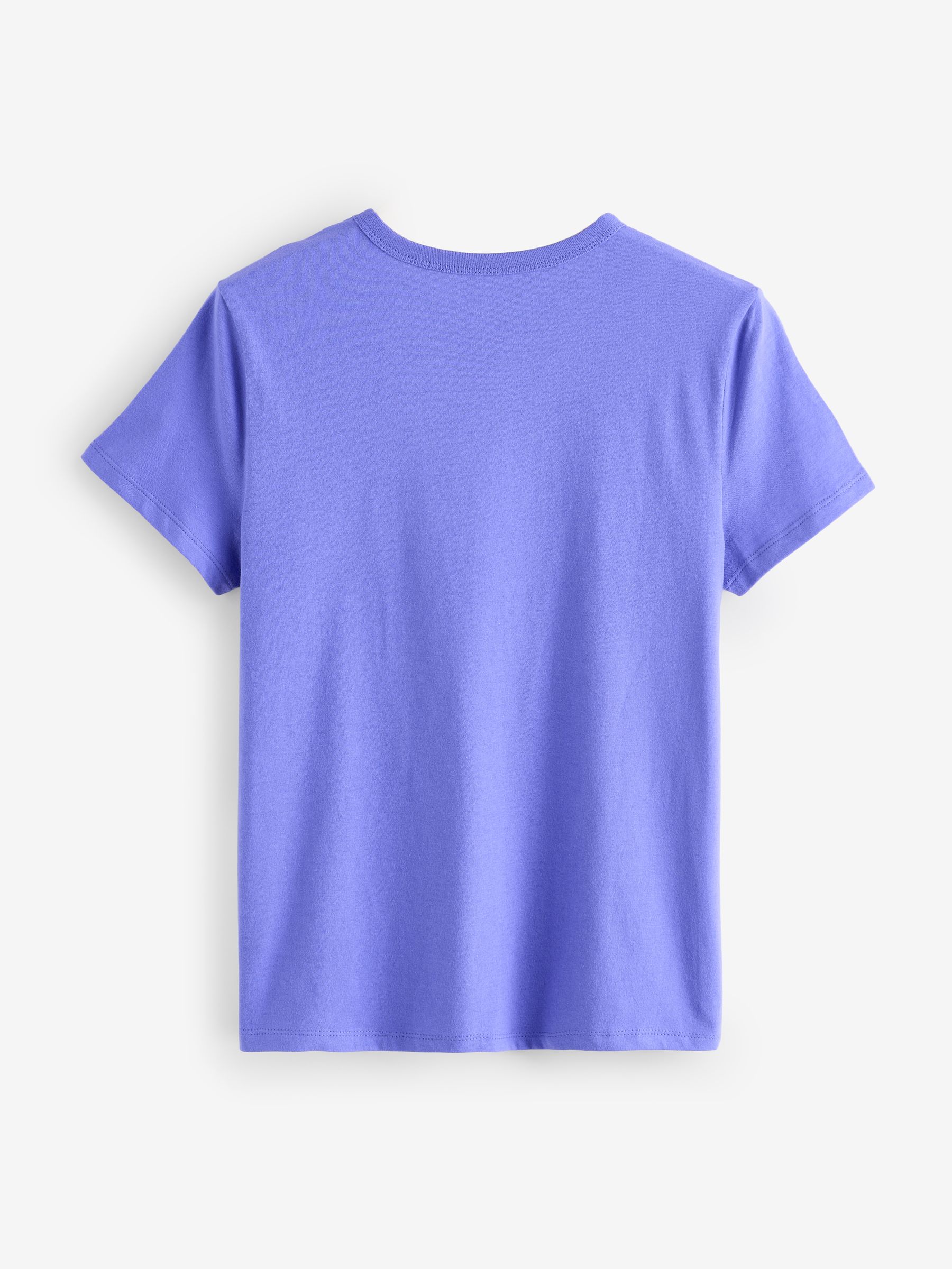 Purple Crew Neck Favourite Cotton Short Sleeve T-Shirt - Image 2 of 4