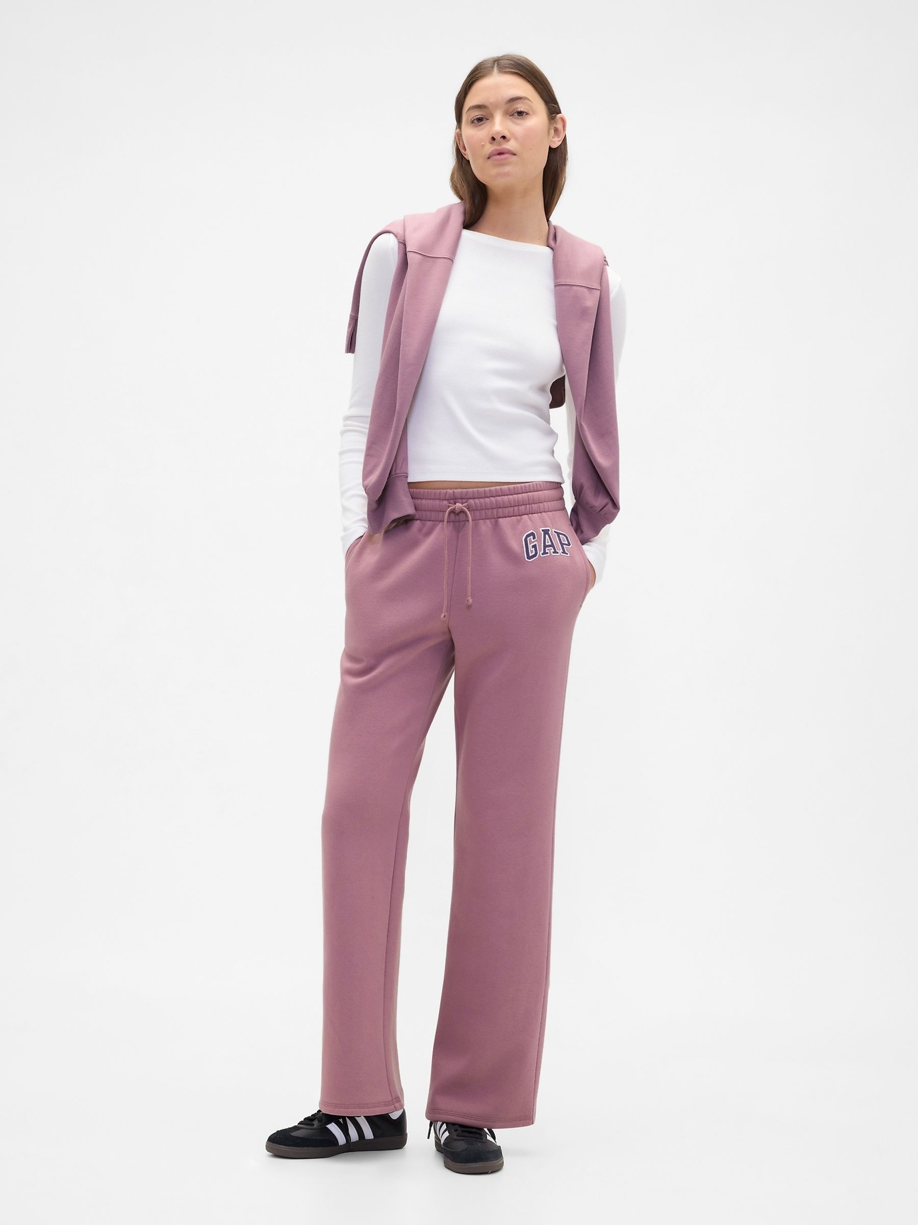 Purple Logo Straight Joggers - Image 2 of 5