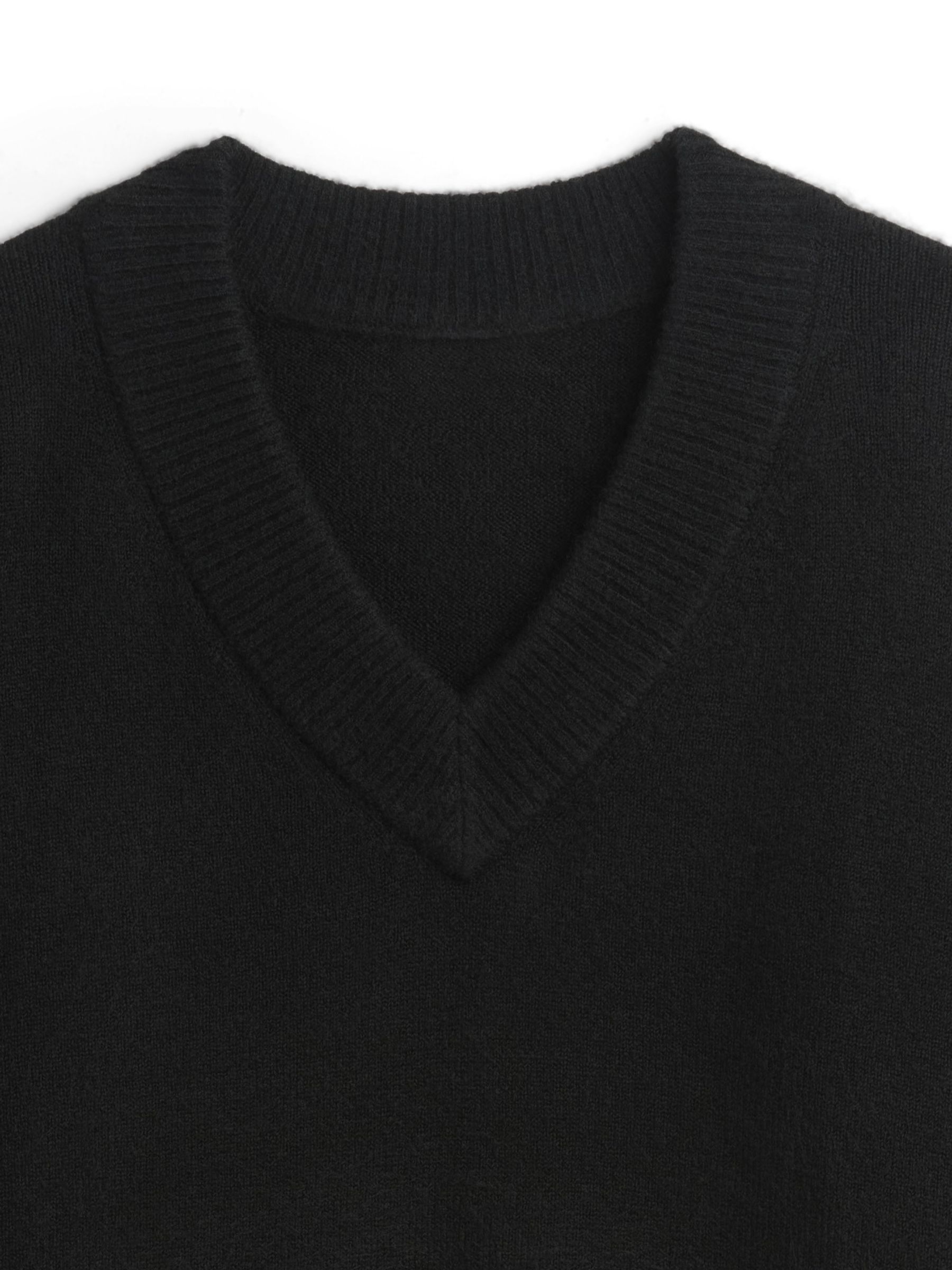 Black V-Neck Sweatshirt - Image 5 of 5