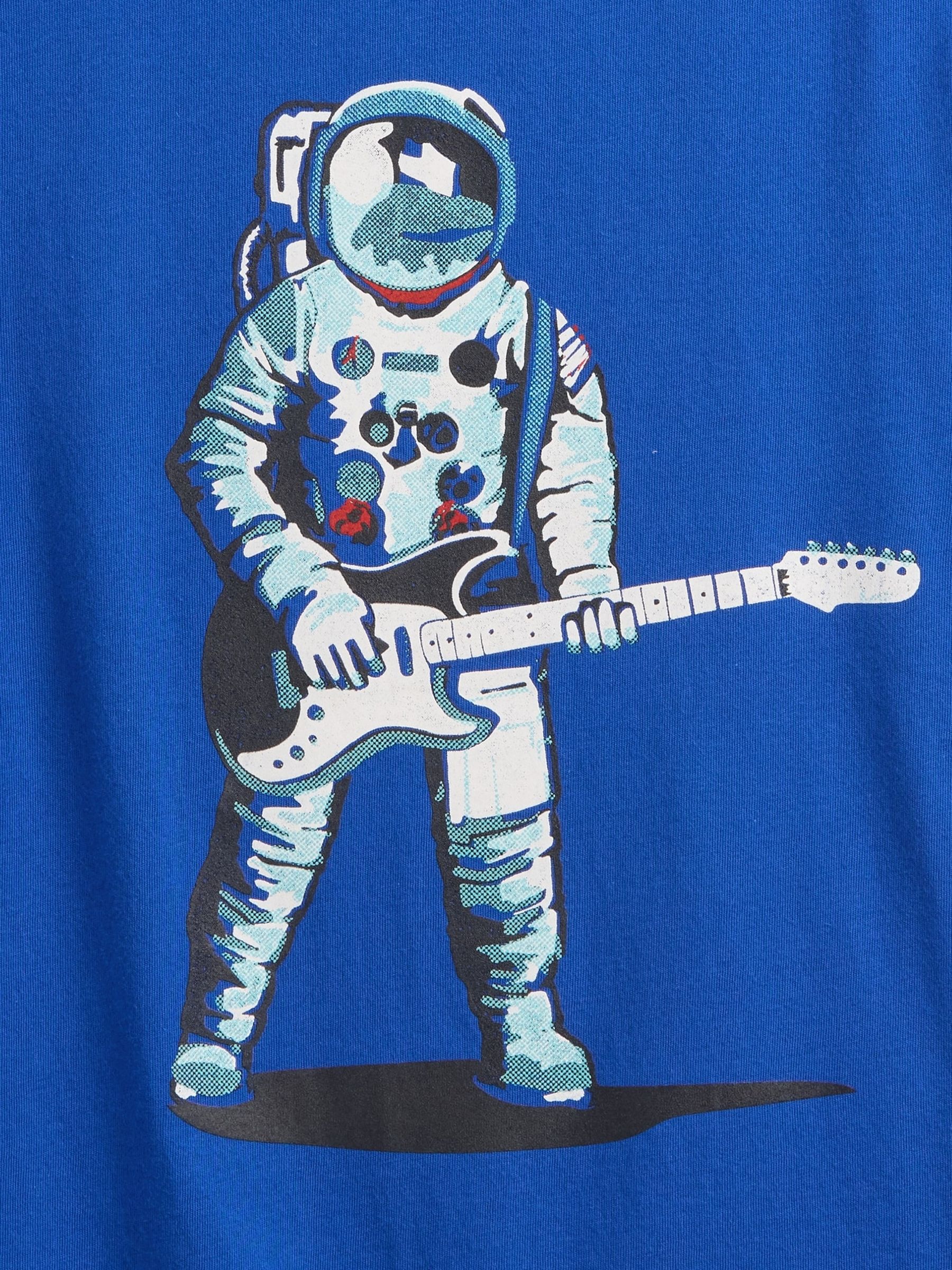 Blue Graphic T-Shirt (4-13yrs) - Image 2 of 2