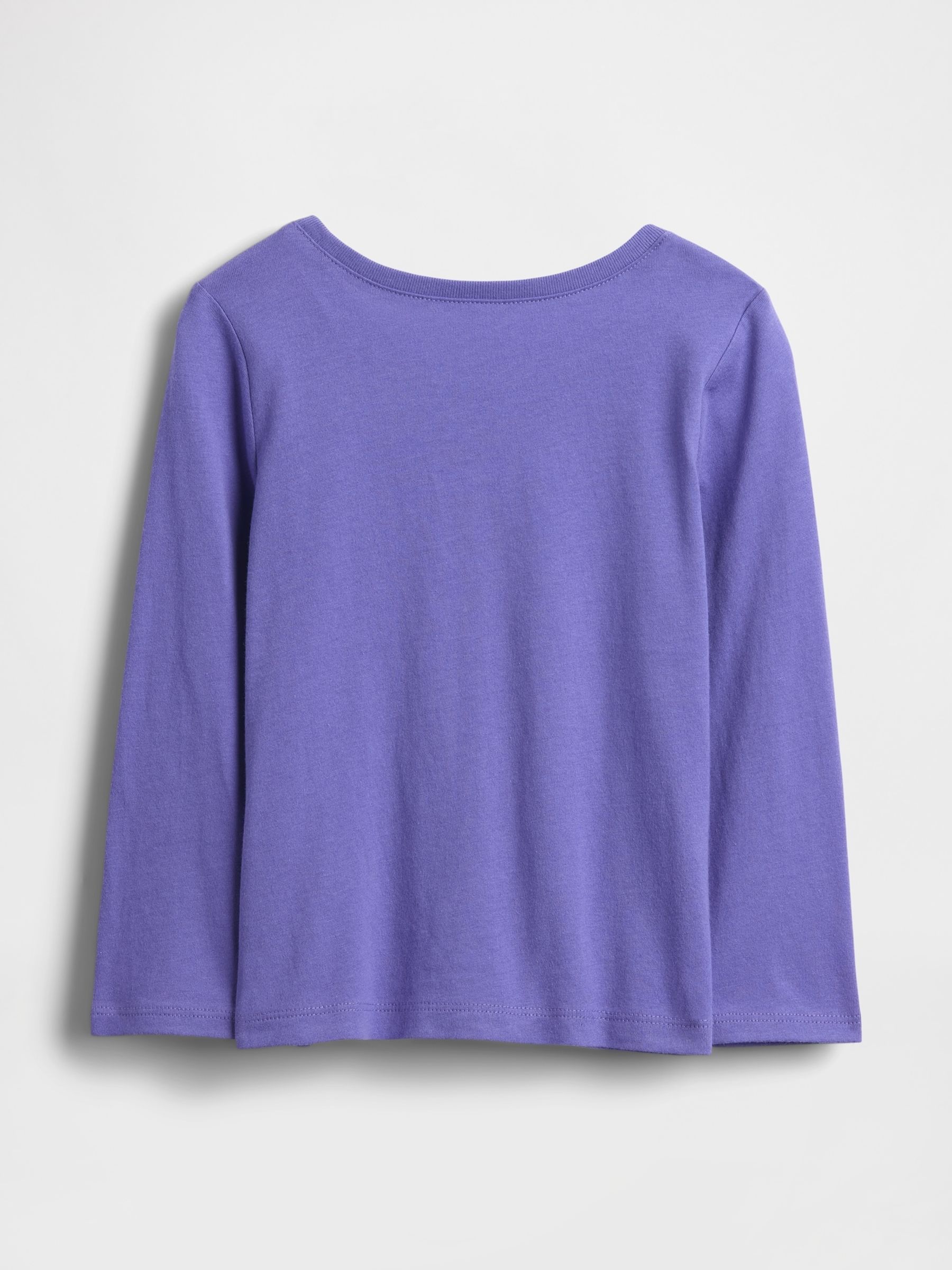 Purple Logo Crew Neck Long Sleeve T-Shirt (6mths-5yrs) - Image 2 of 3