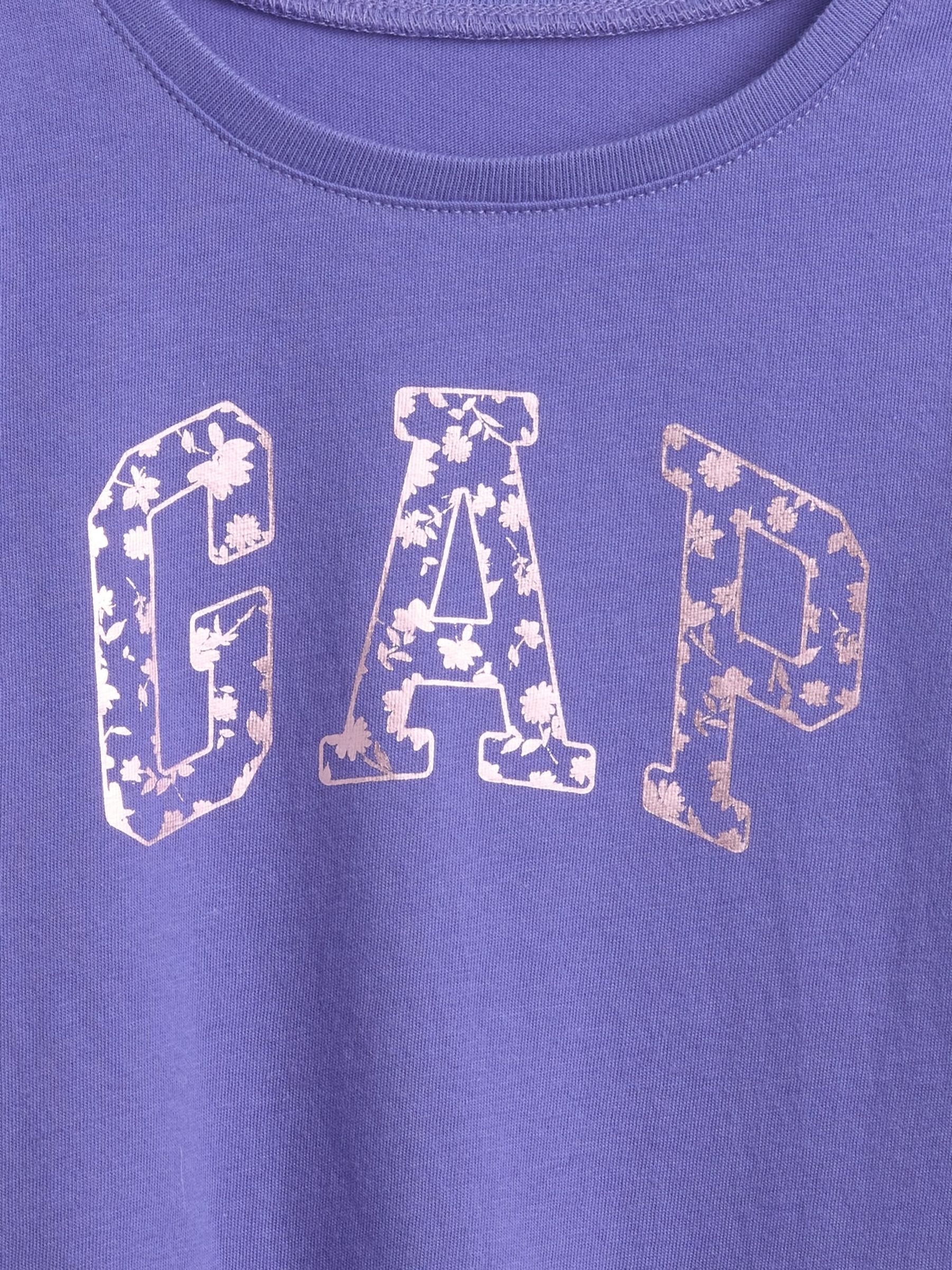 Purple Logo Crew Neck Long Sleeve T-Shirt (6mths-5yrs) - Image 3 of 3