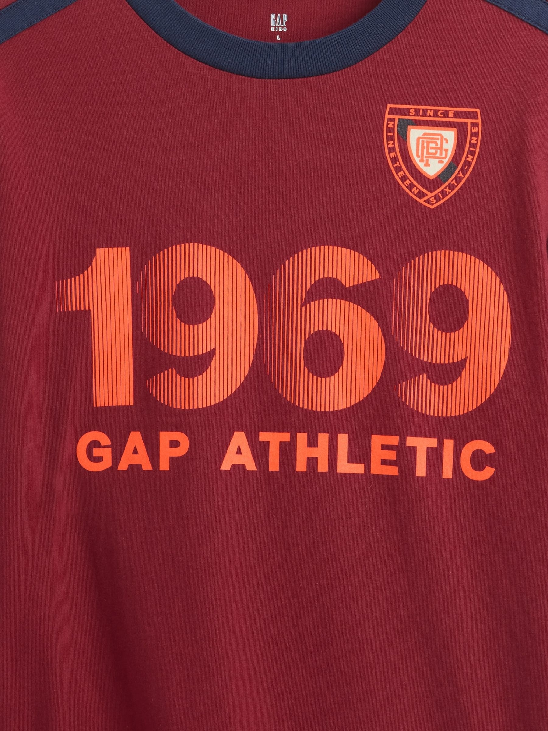 Red Soccer Jersey Logo Crew Neck T-Shirt (4-13yrs) - Image 2 of 2