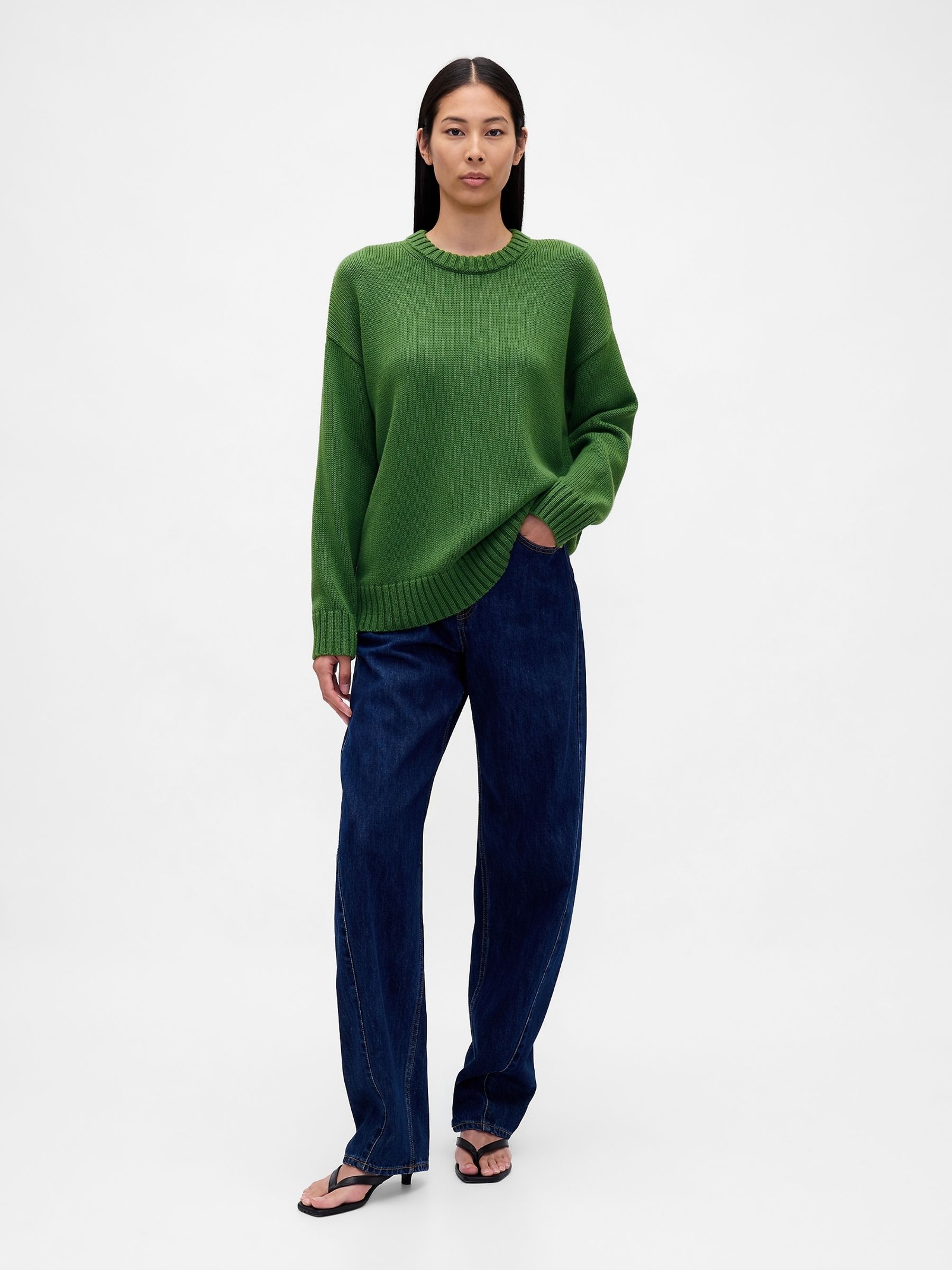 Green Oversized Sweatshirt - Image 3 of 4