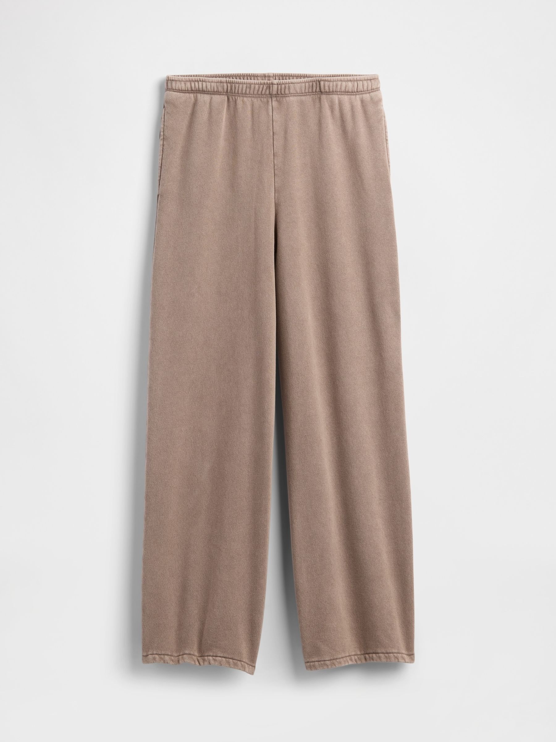 Brown Vintage Soft Baggy Wide Leg Joggers - Image 5 of 6
